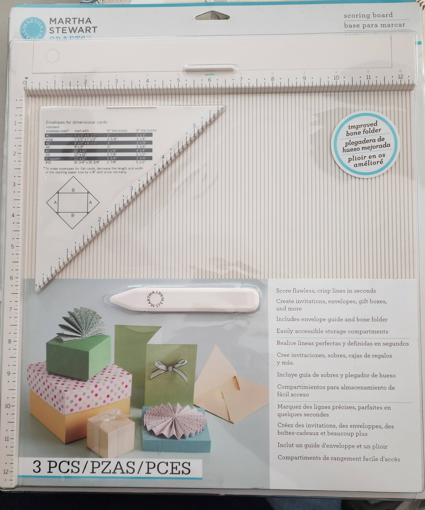 Brand new Martha Stewart 3-piece scoring board for scrapbooking