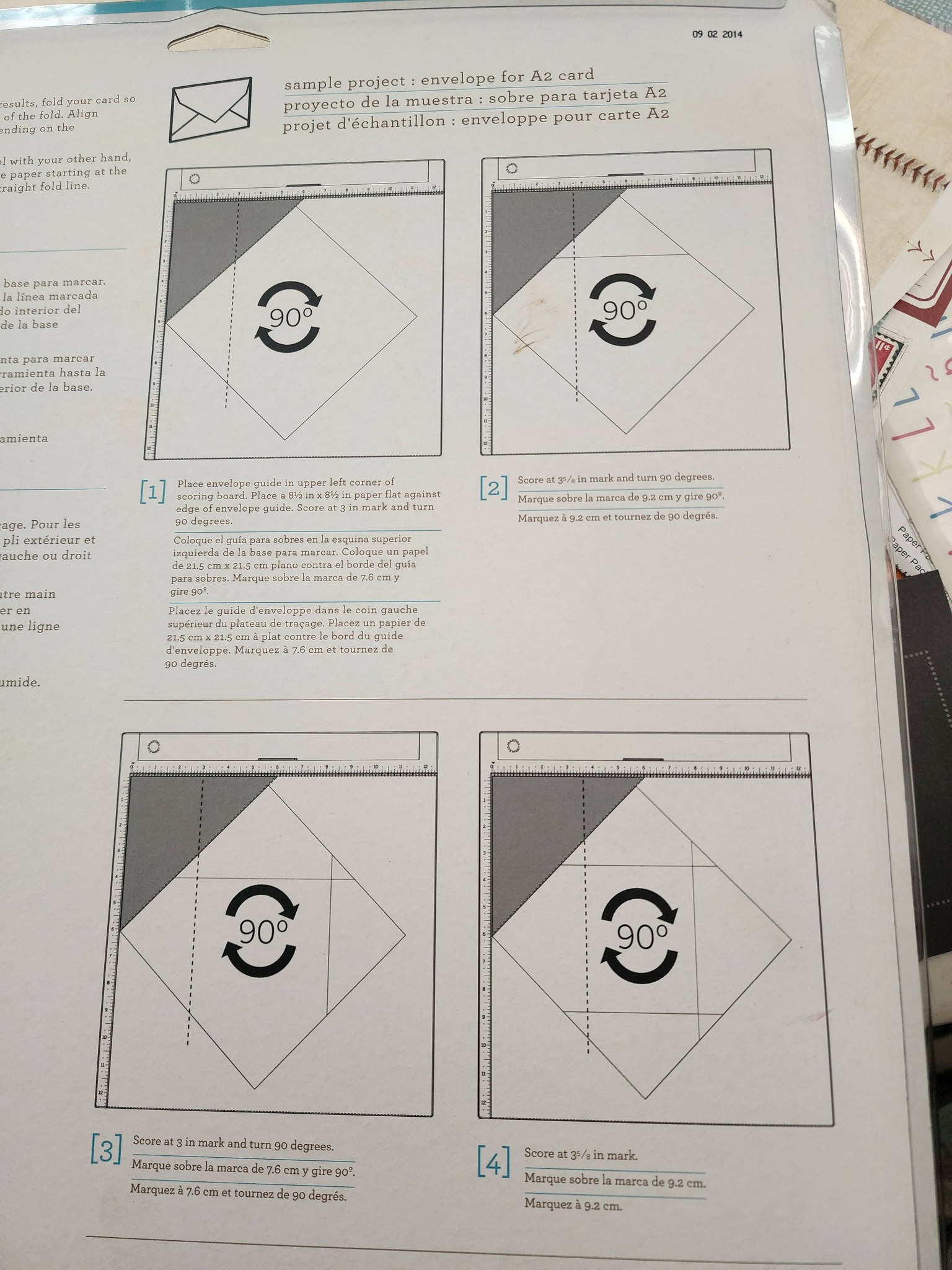 Brand new Martha Stewart 3-piece scoring board for scrapbooking