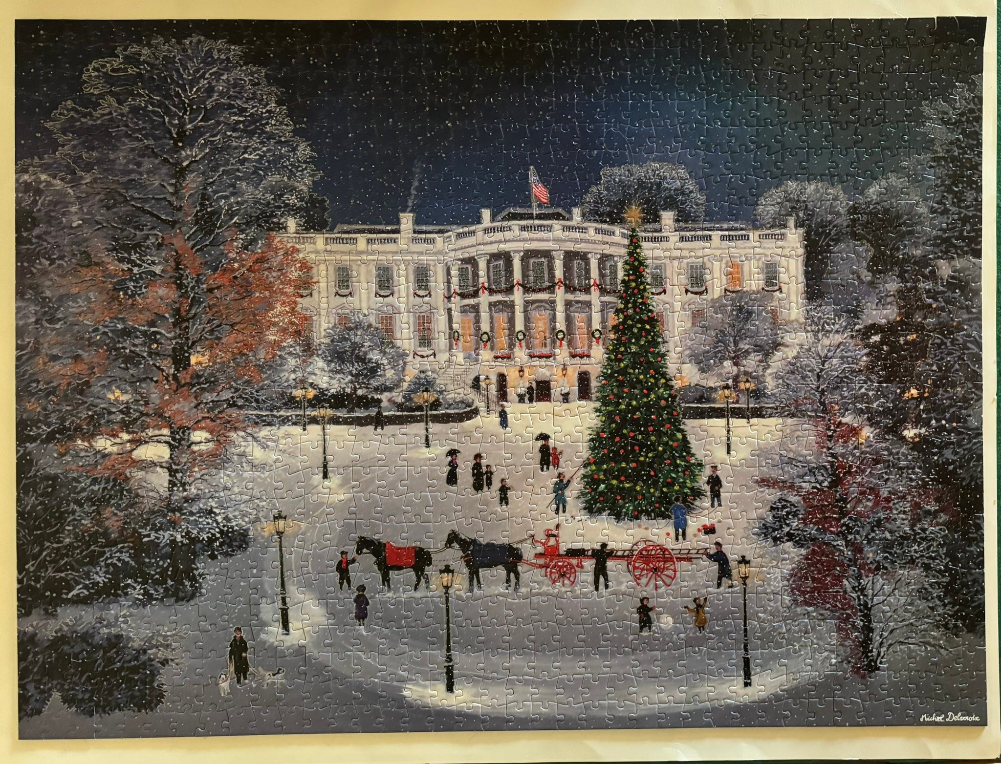 Beautiful Michel Delacroix 1000-piece Christmas puzzles