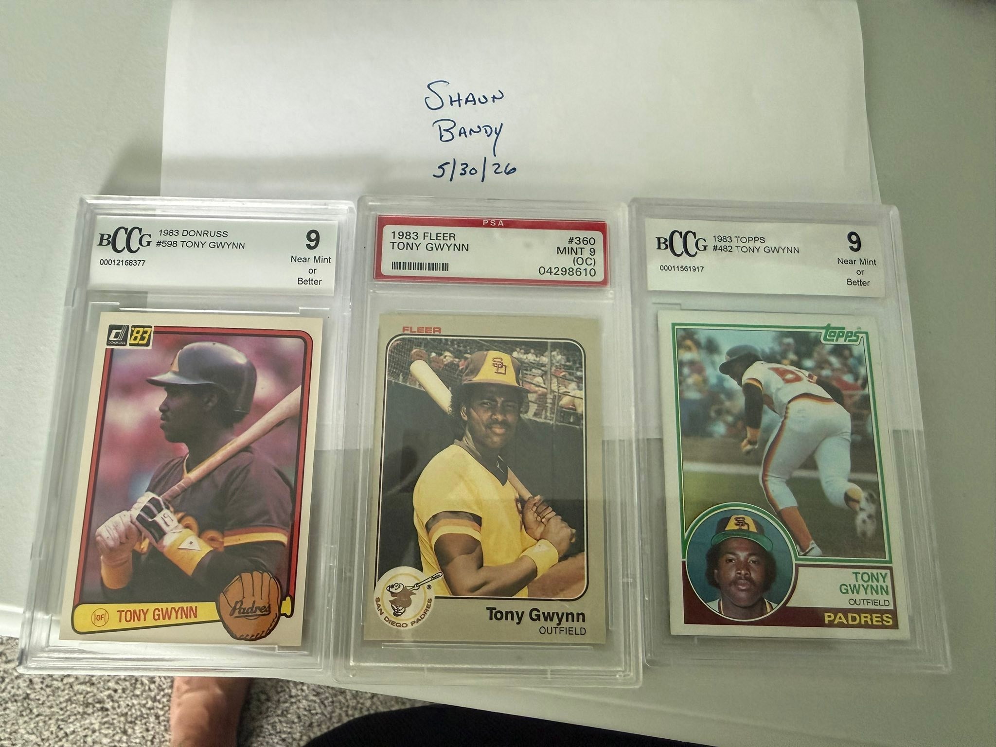 1983 Topps Tony Gwynn Rookie Baseball Card #MLB #Padres #MrPadre