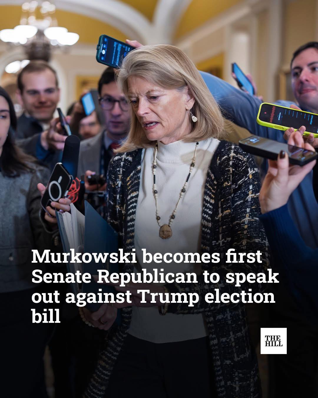 MS NOW{News Junkies} | Sen. Lisa Murkowski (R-Alaska) on Tuesday became ...