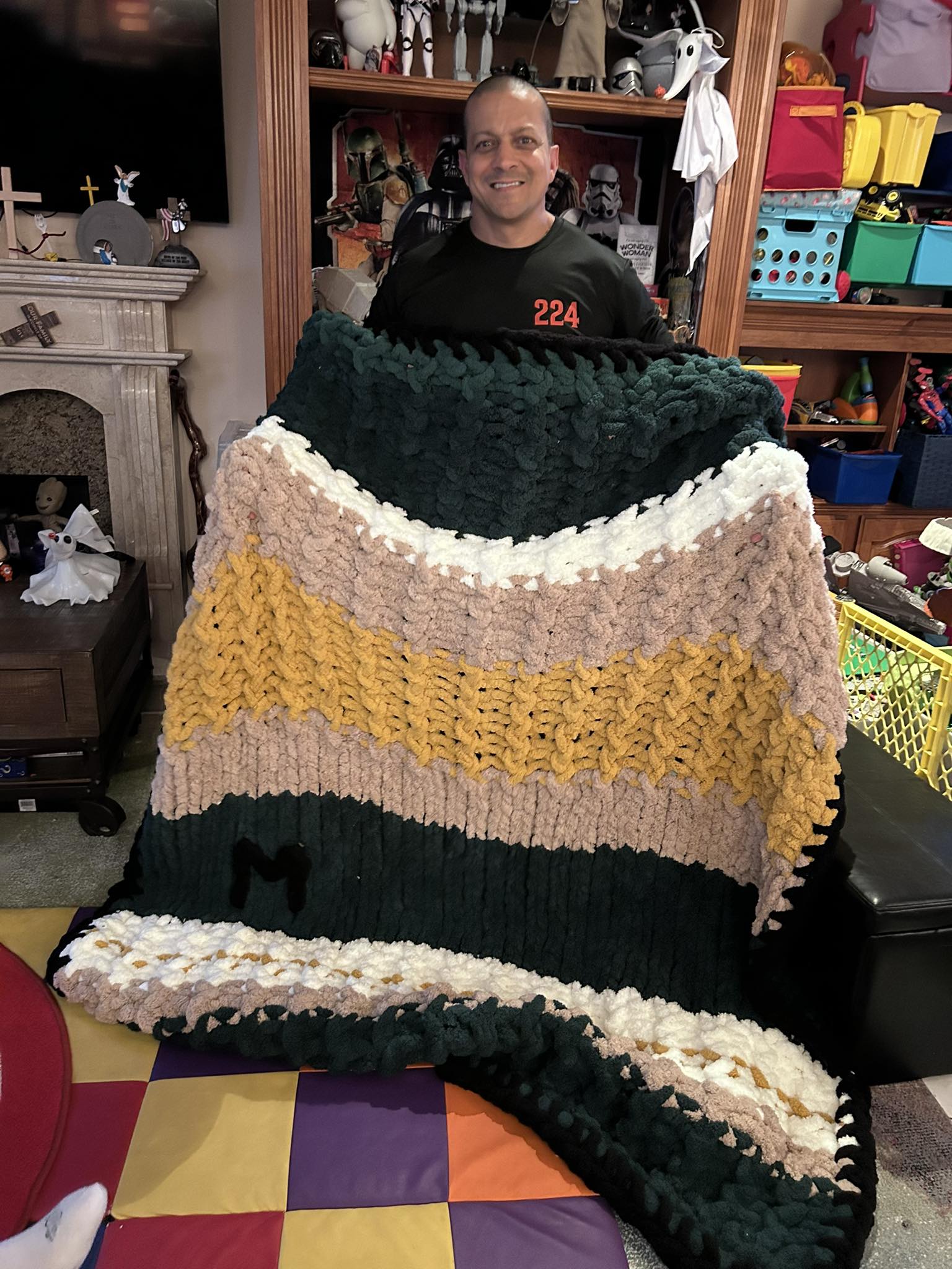 その他 USED HANDMADE BLANKET Emotional handmade blanket for brother