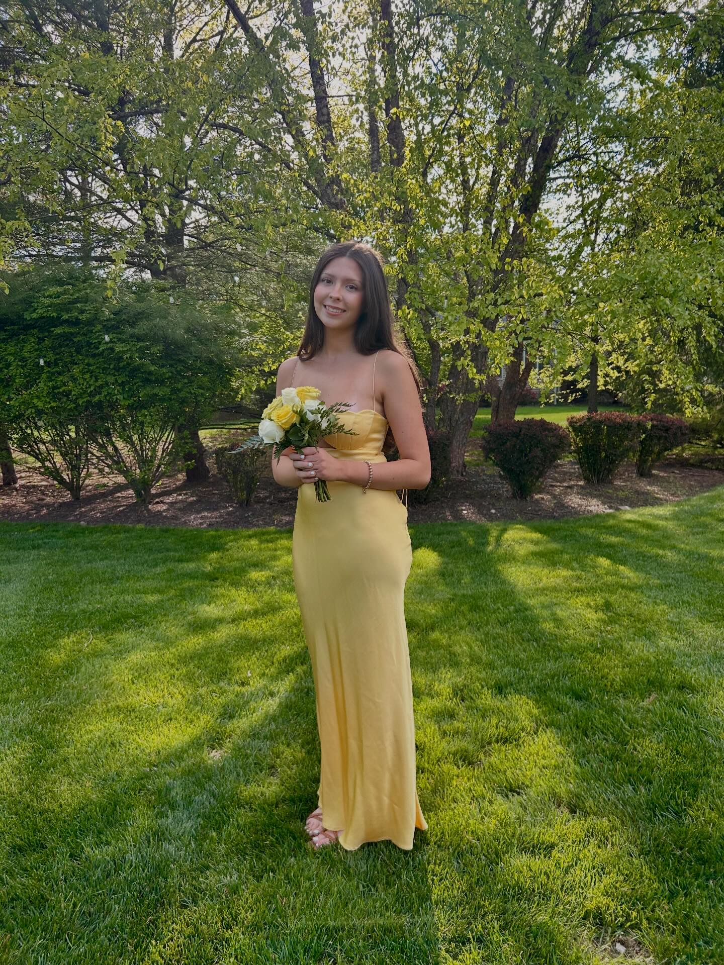 Senior Prom! 💛⭐️🌻 From Fancy Nancy dress-up to this moment 🥰🥰 Kind of surreal knowing they'll be trading prom dresses and tuxes for caps and gowns in a month!
