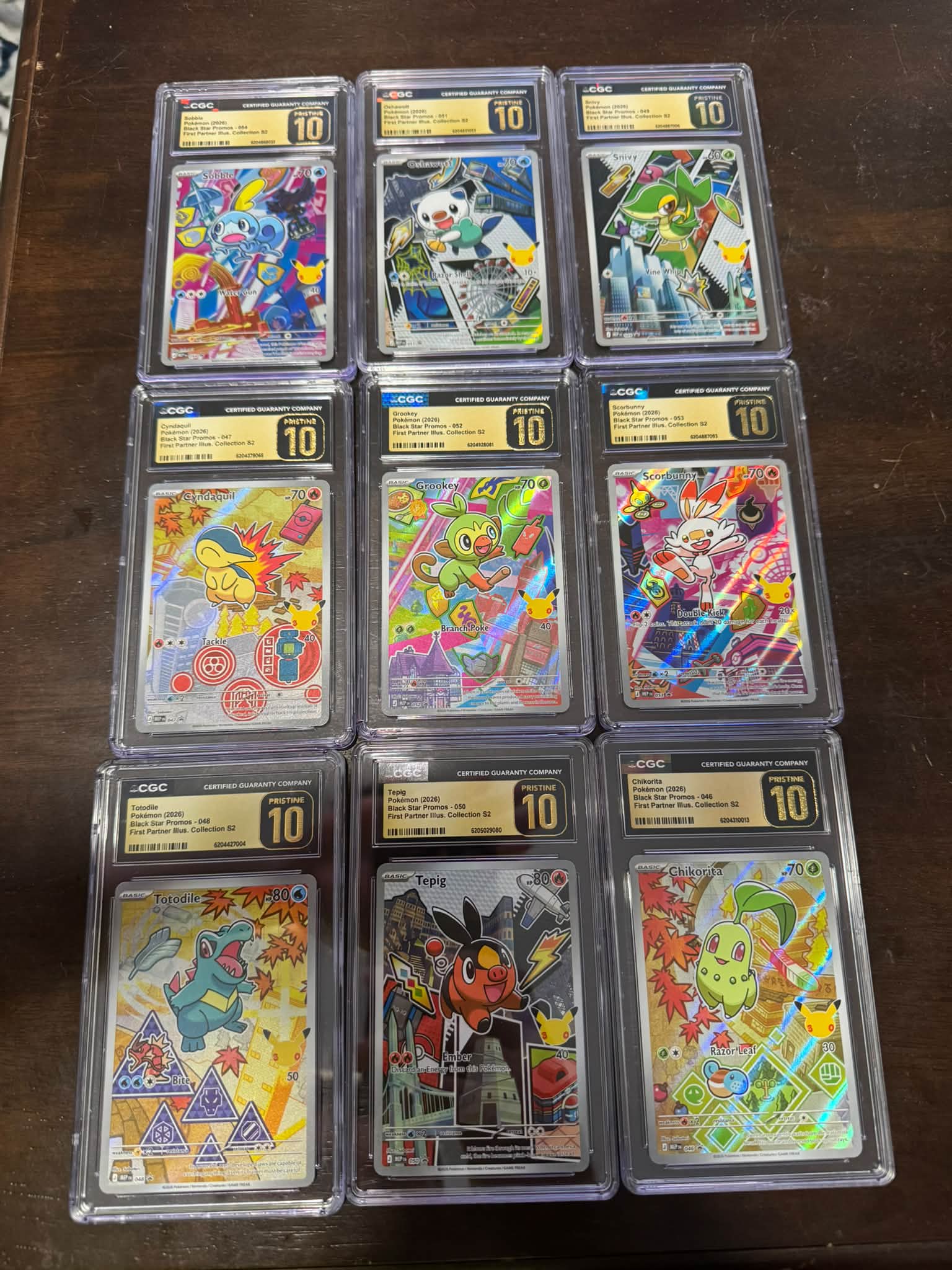 First Partner Series 2 Full 9 Card Set English CGC Pristine 10 for