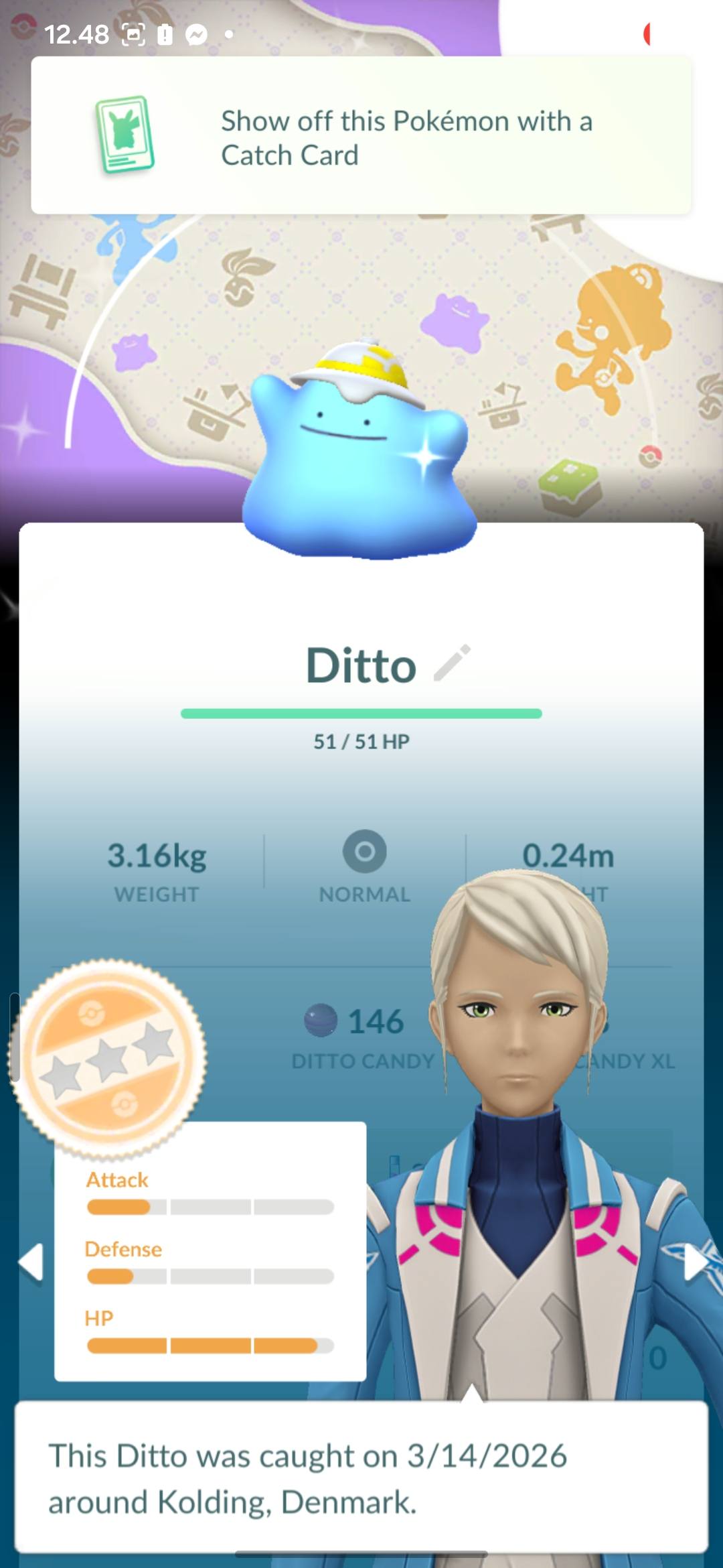 pokemon go shiny ditto card Bidoof (059/078) (Peelable Ditto) [Pokmon GO] Placeholder Image Provided Pokemon Go set reveals rare