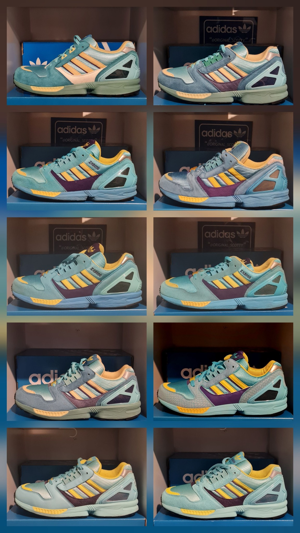 Adidas ZX 8000 sneakers in various colors