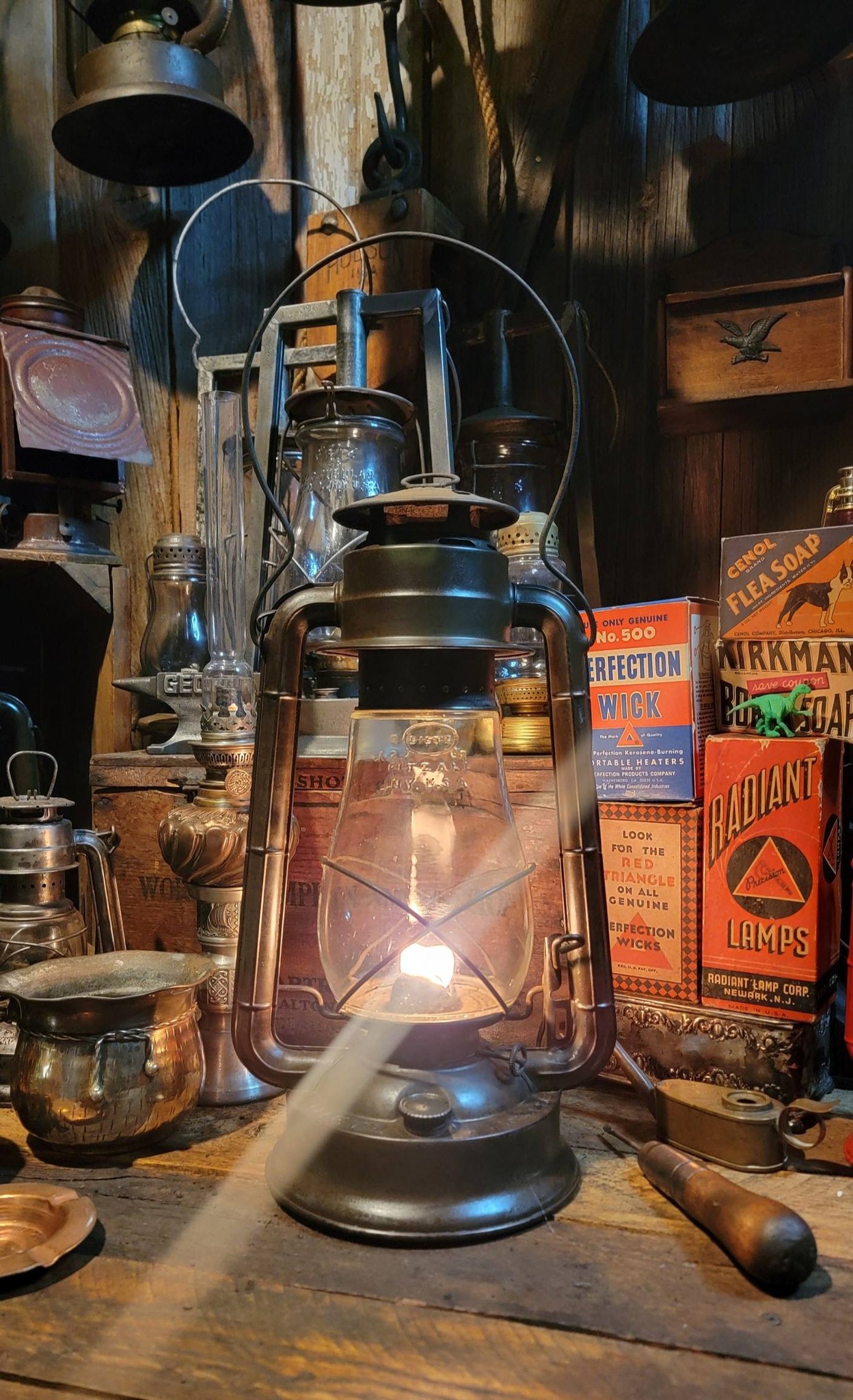 Restored 1923 Dietz Blizzard lantern
