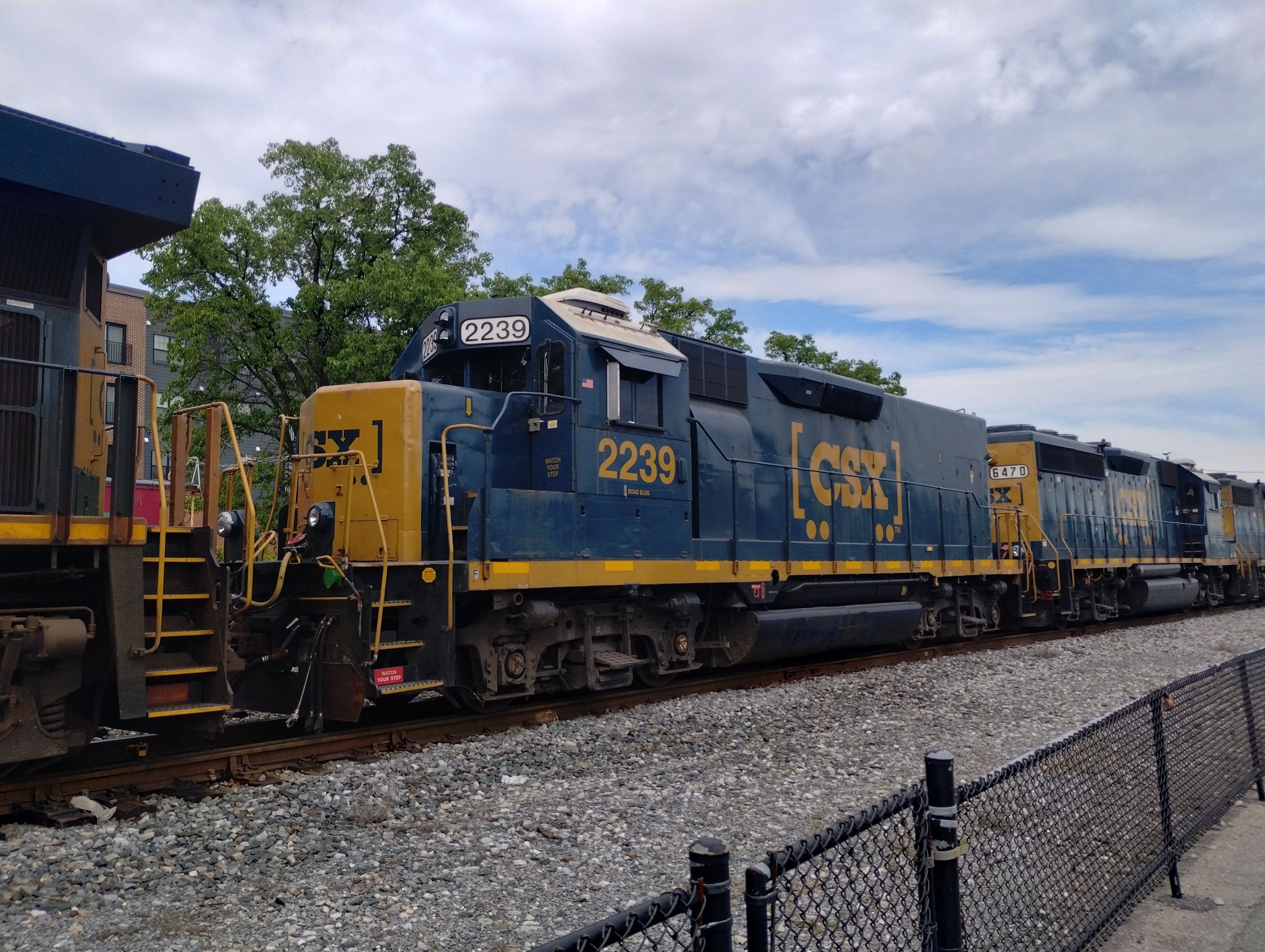 Road slug GP35 #2239 Ex CSX #4583 B&O #3543 in Brunswick MD 4/26