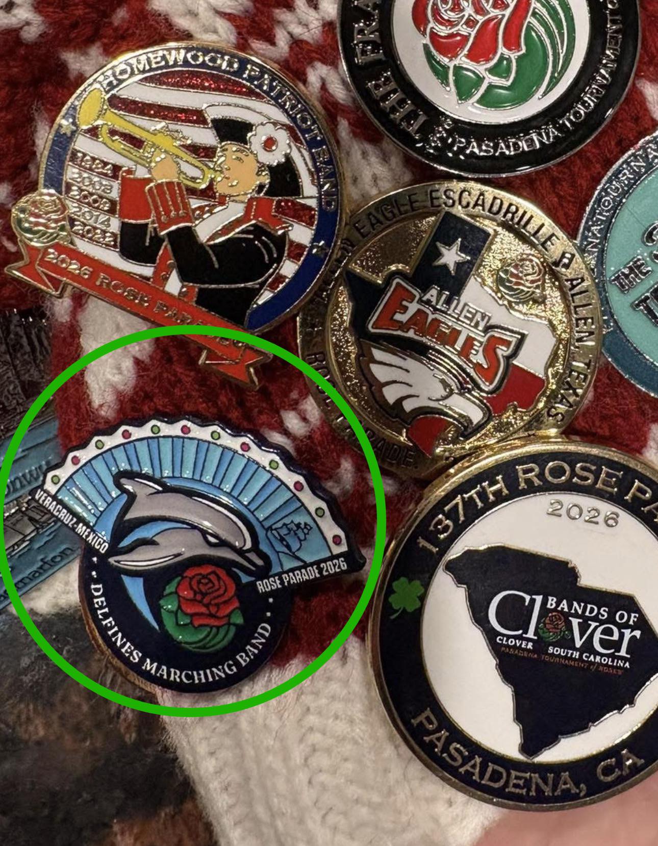 Trade 2026 rose parade band pins? | Arcadia, CA