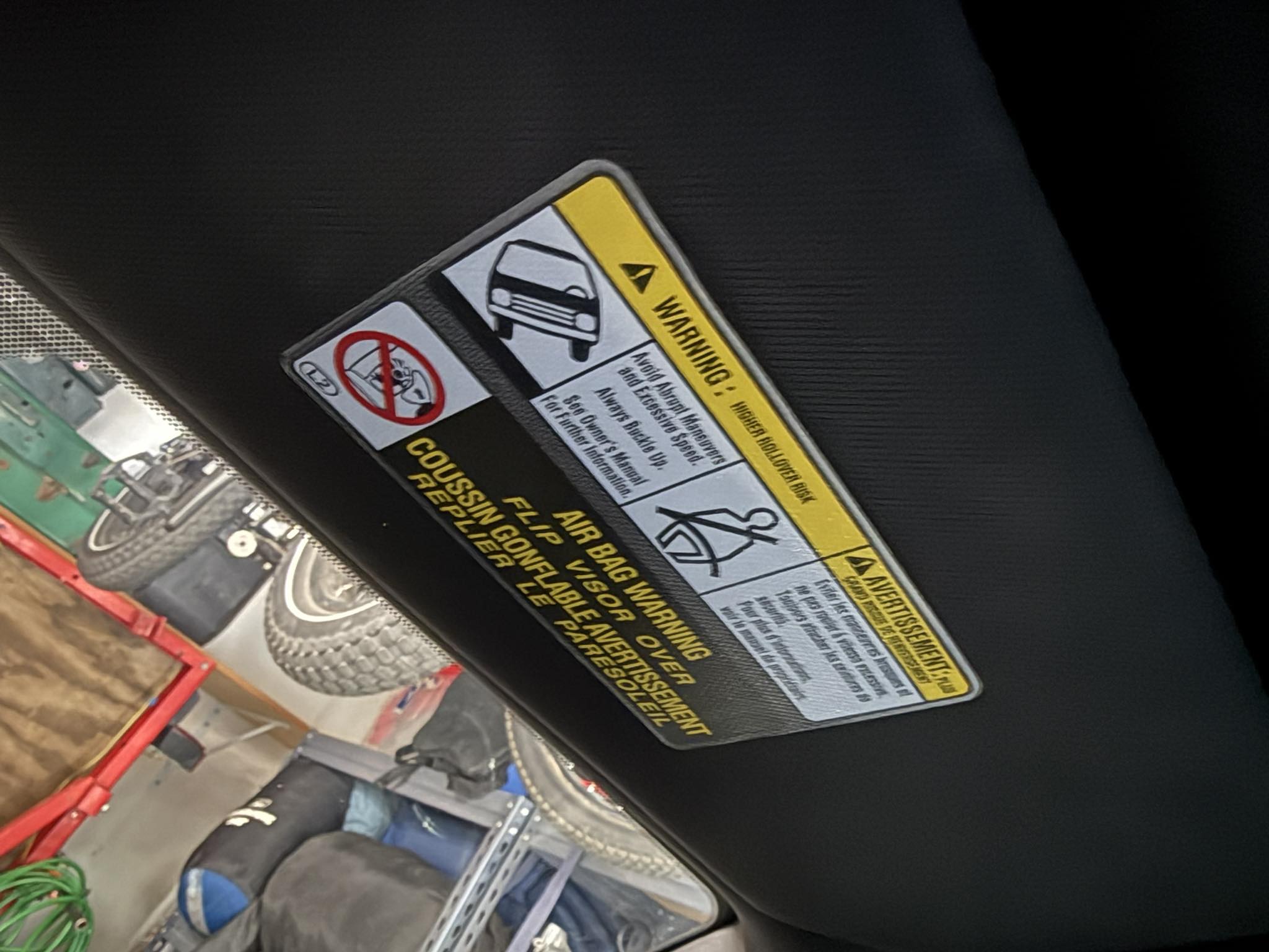 Sun Visor Warning Label Blackouts For 2019-2022 Dodge Ram & Durango – ZIC Motorsports