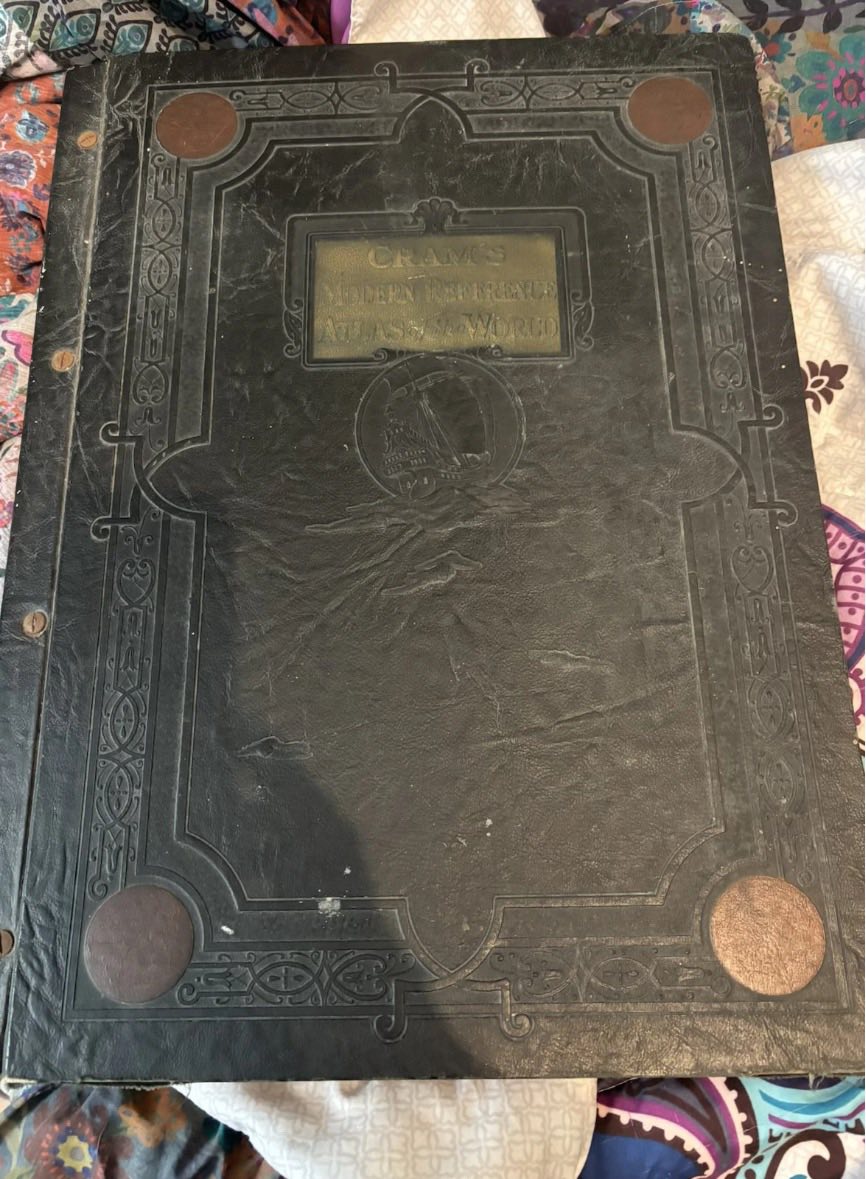What is the value of a 1922 giant map book?
