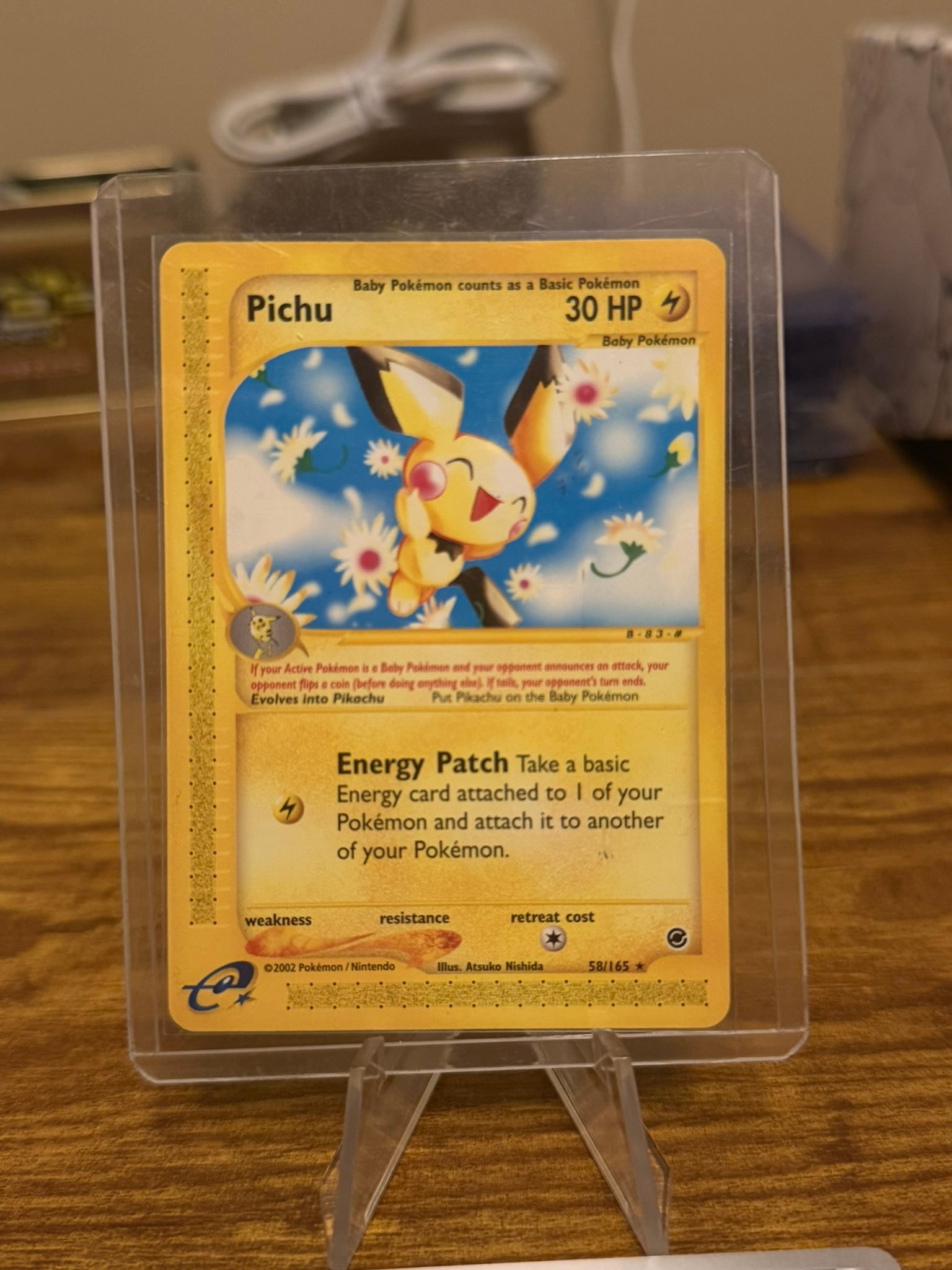 shiny pichu pokemon card - KDJL-QR-003 Holo Rare 20 Retreat Cost Shiny Pichu Card - Fantastical