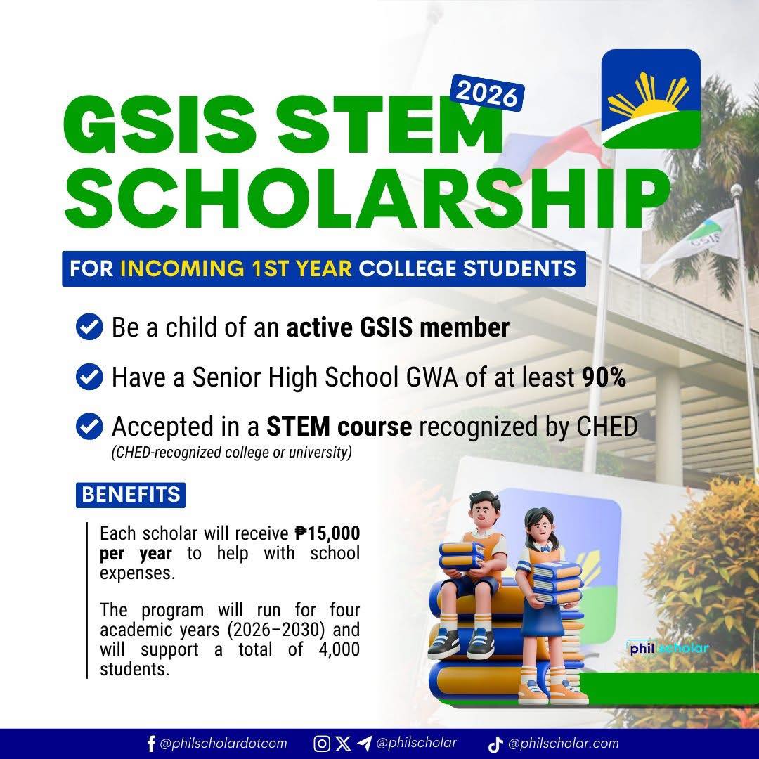 Eric Olivarez - NEW GSIS SCHOLARSHIP FOR 2026!📣 The... | Facebook