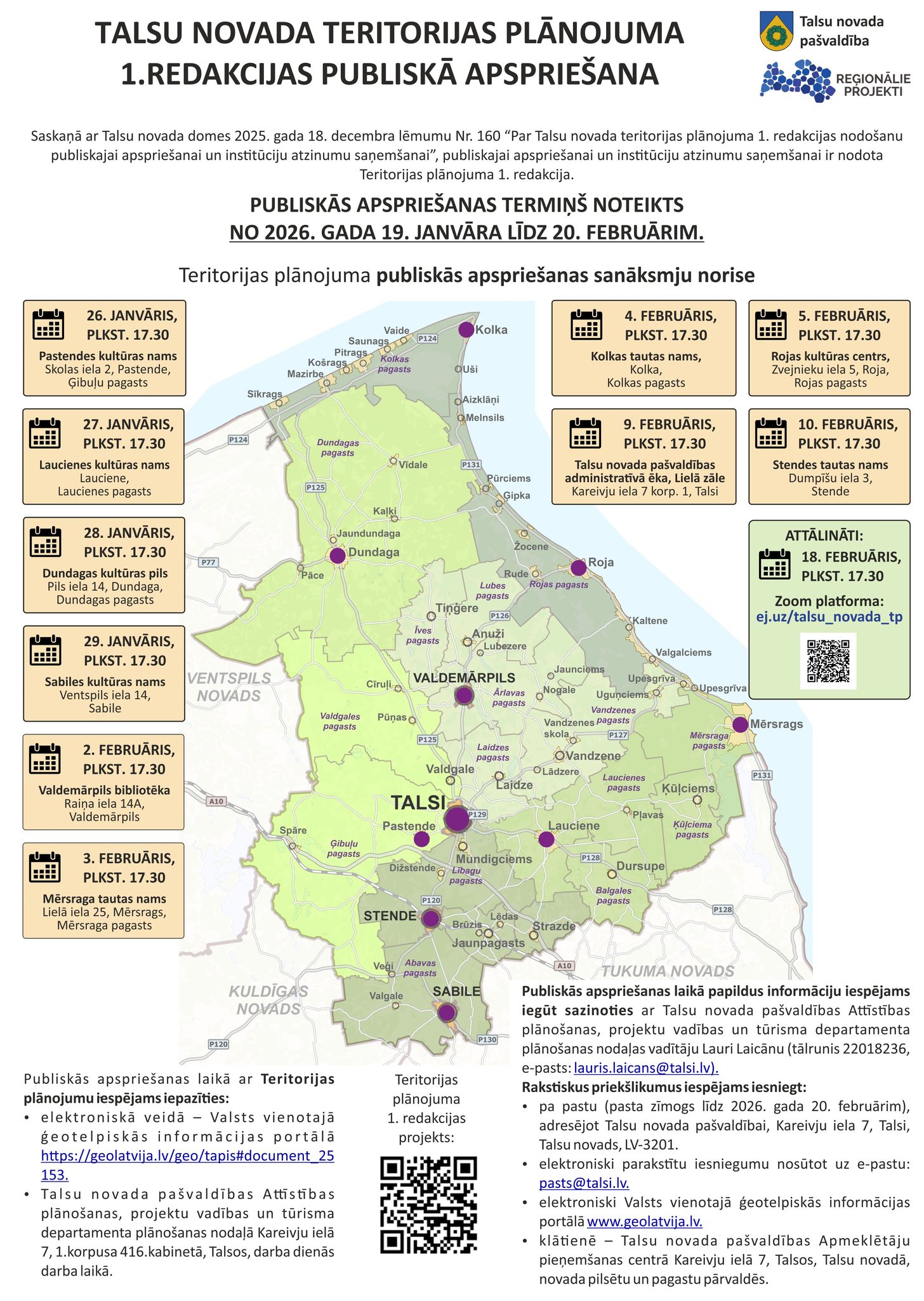 Talsu novada attīstībai