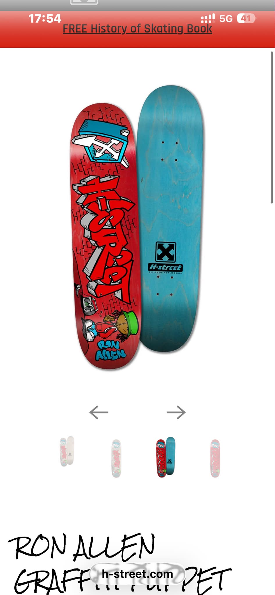 Dave Crabb skates with broken ribs on H-Street re-issue deck