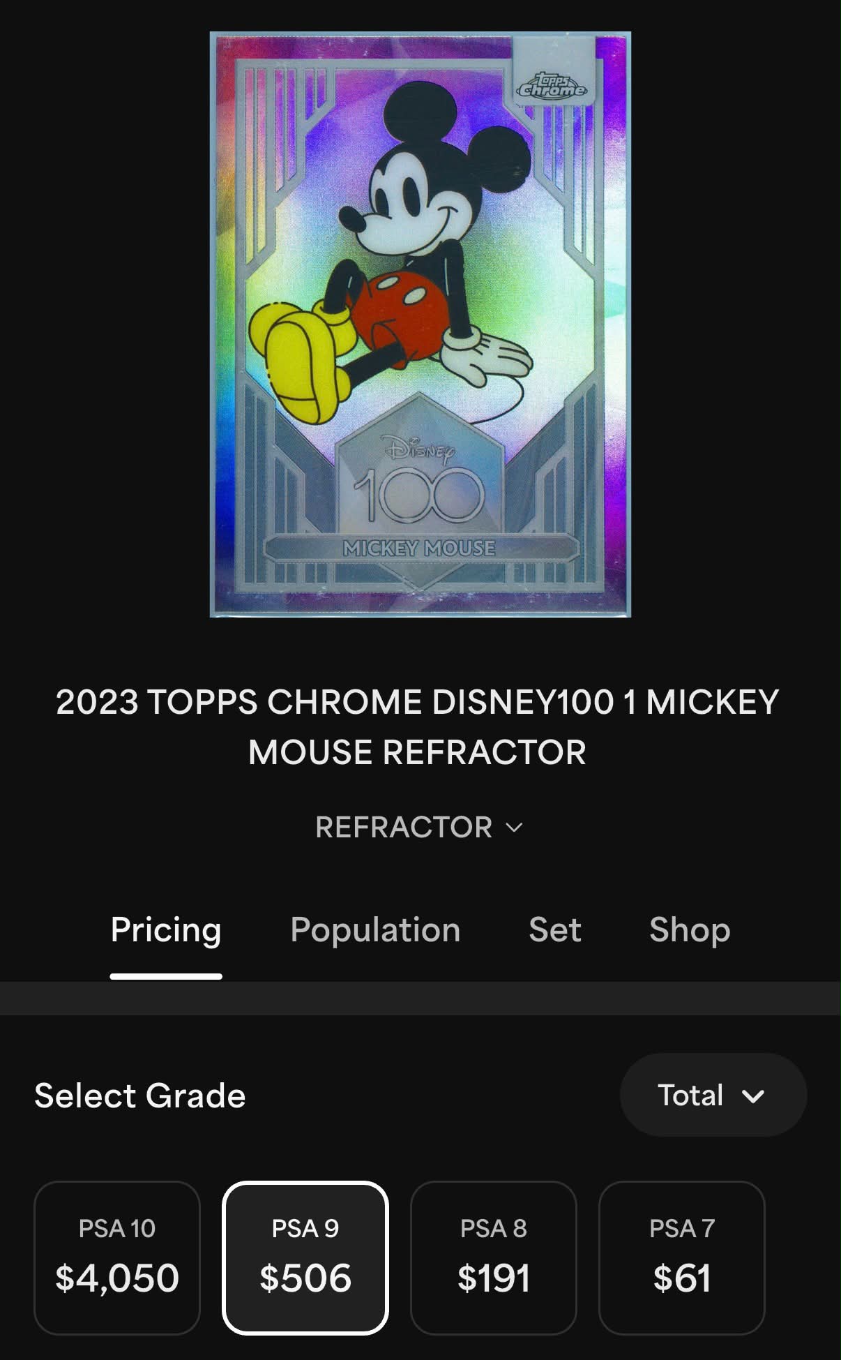 buzz topps chrome その他 disney100 refractor
