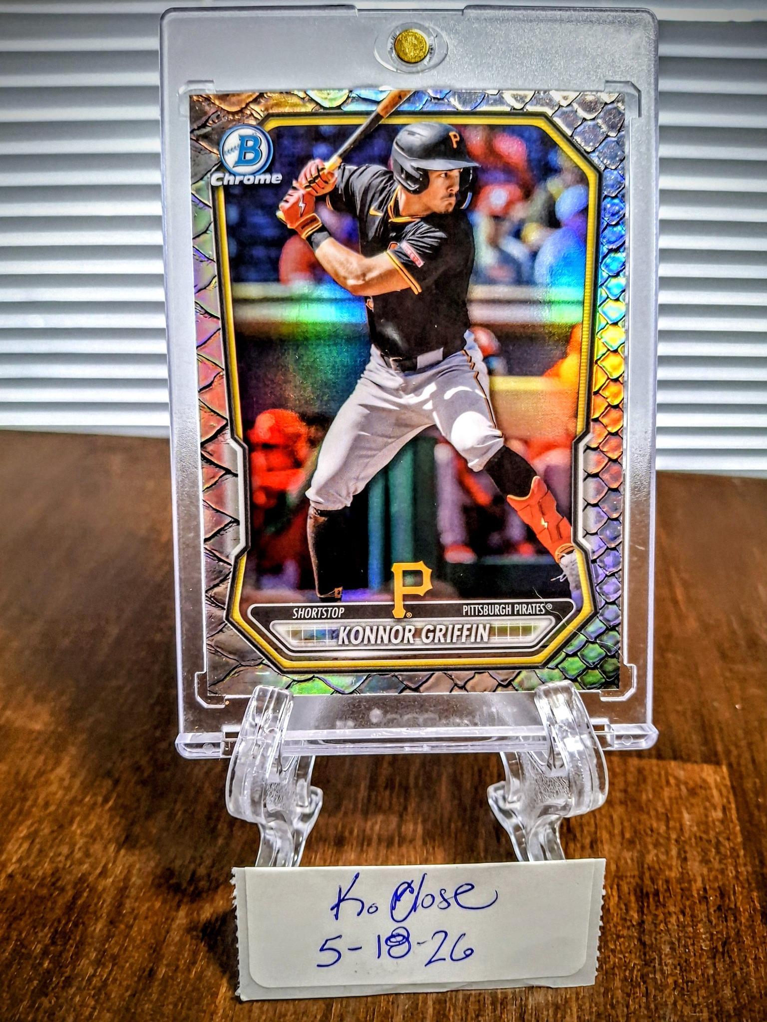 2026 Bowman Konnor Griffin Reptilian Refractor baseball card auction