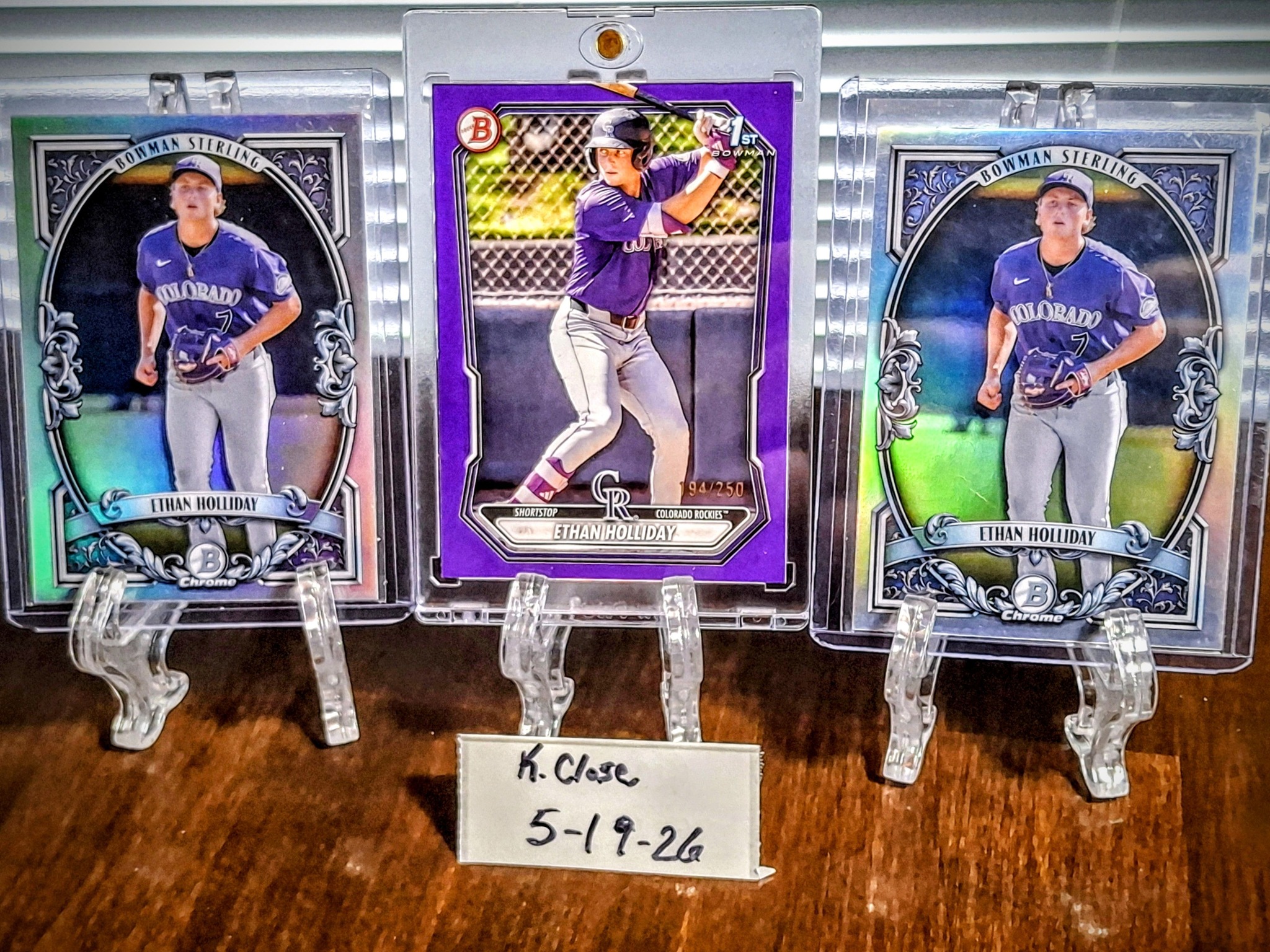 2026 Bowman Dauri Fernandez purple ray wave refractor