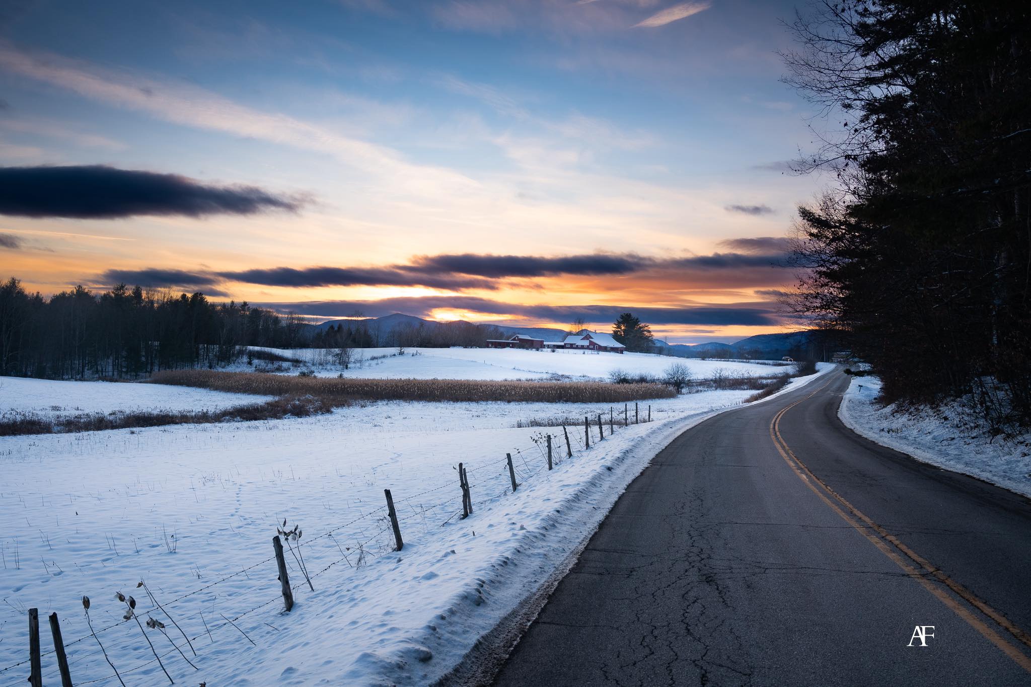 I grew up in Vermont! | A golden sunset in Mendon(correction: just over ...