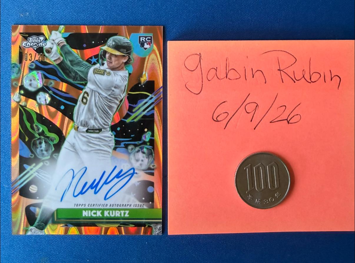 Nick Kurtz's 1/1 Rookie of the Year card 🔥 (via u/No_Program6210)
