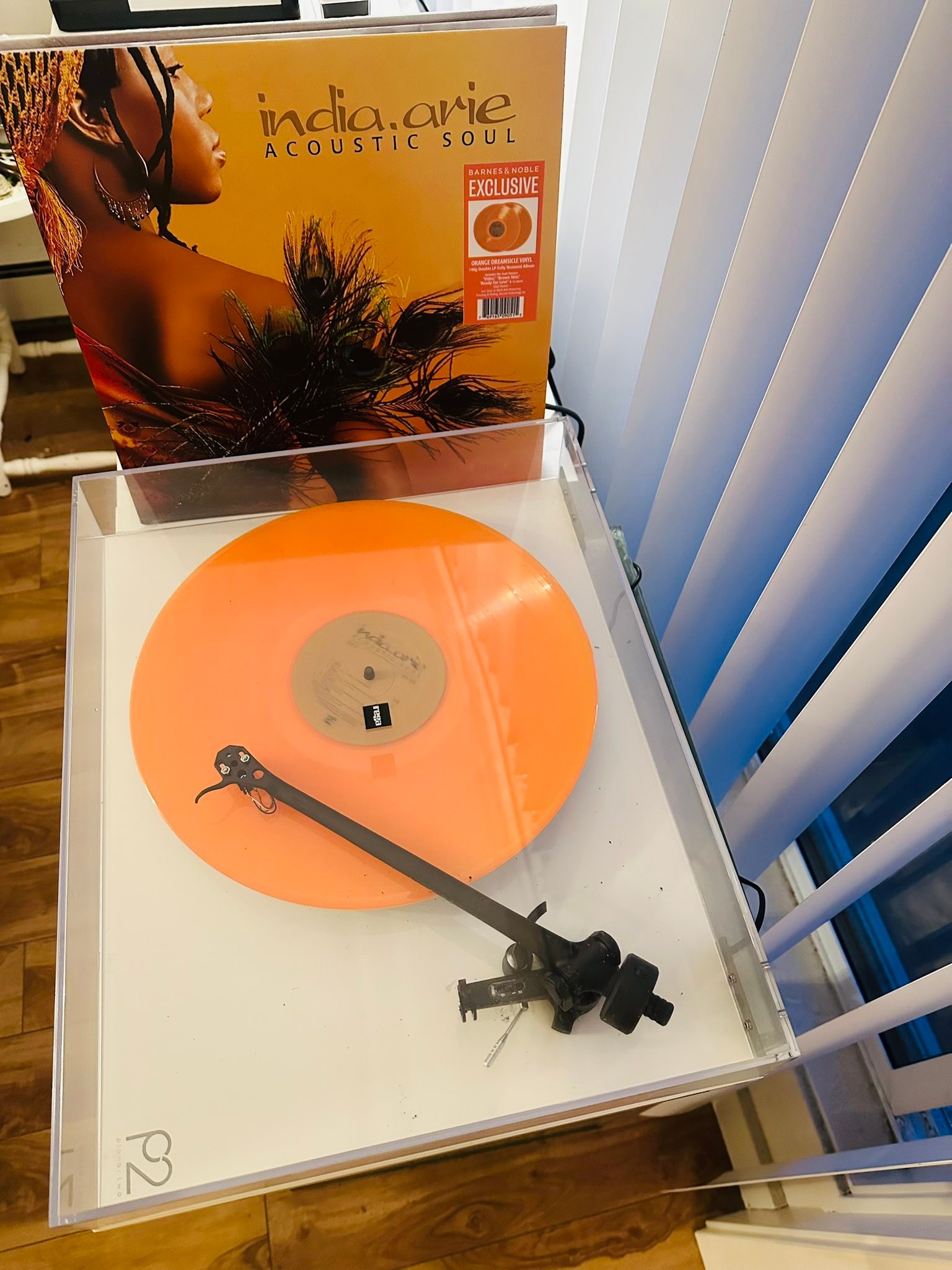 India Arie's Acoustic Soul on orange dreamsicle vinyl