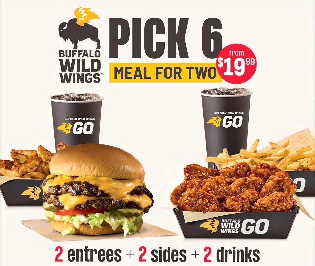 Buffalo Wild Wings offers Pick 6 deal in Southeast Beaumont, TX