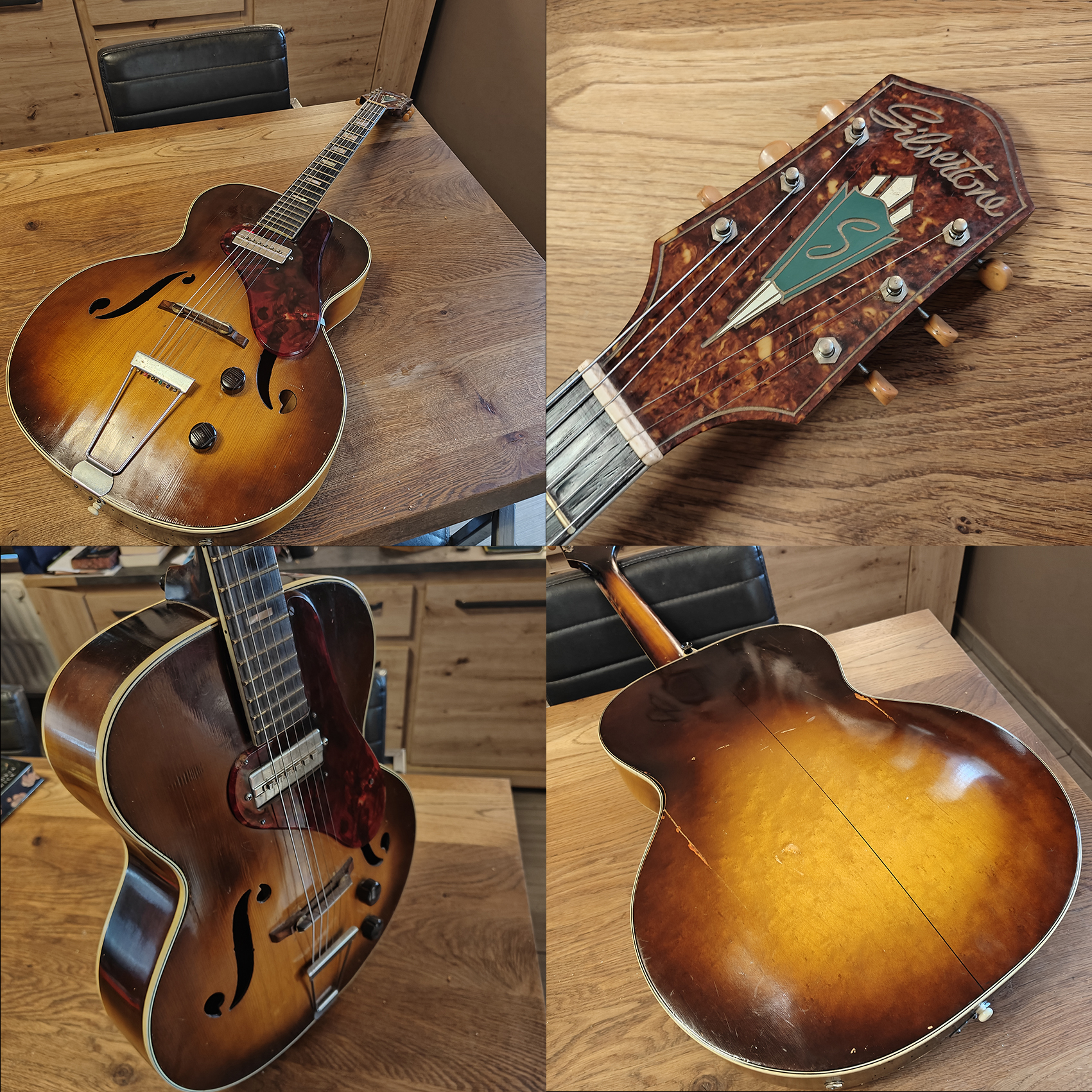 Vintage Silvertone Harmony H51 Guitar with P13 Pickup