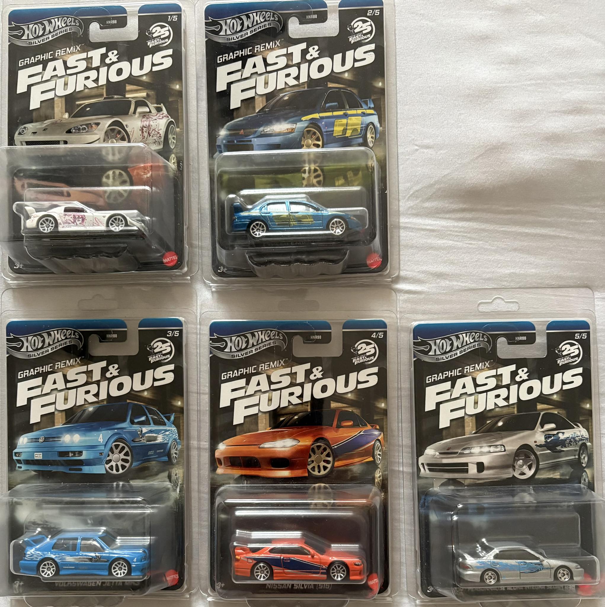 Hot Wheels Fast and Furious 2013 complete set
