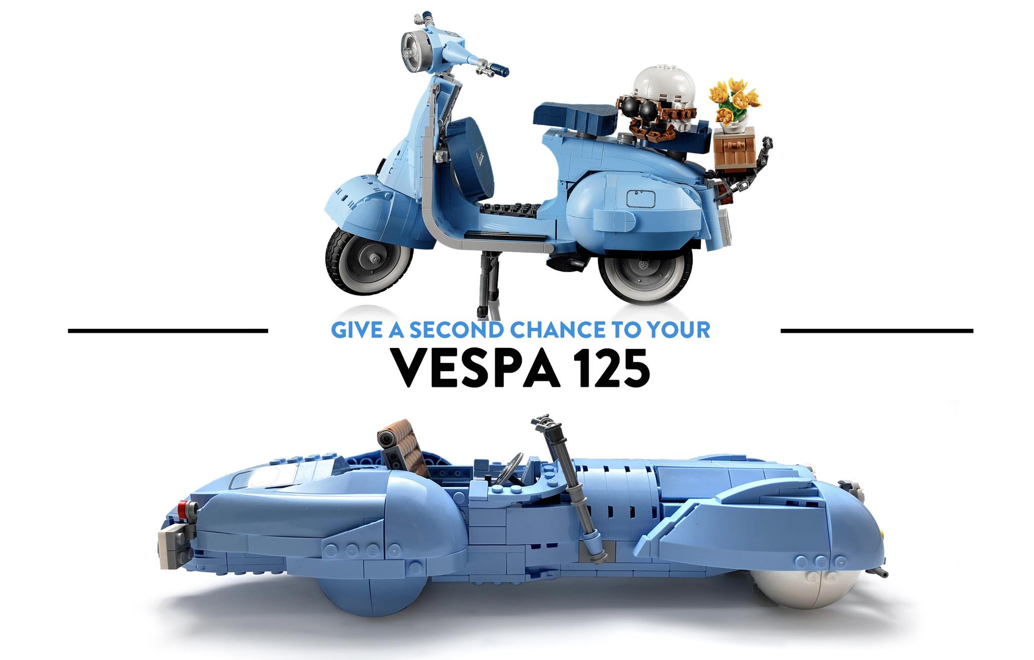 Lego Vespa alt-build: 1930 Delahaye roadster