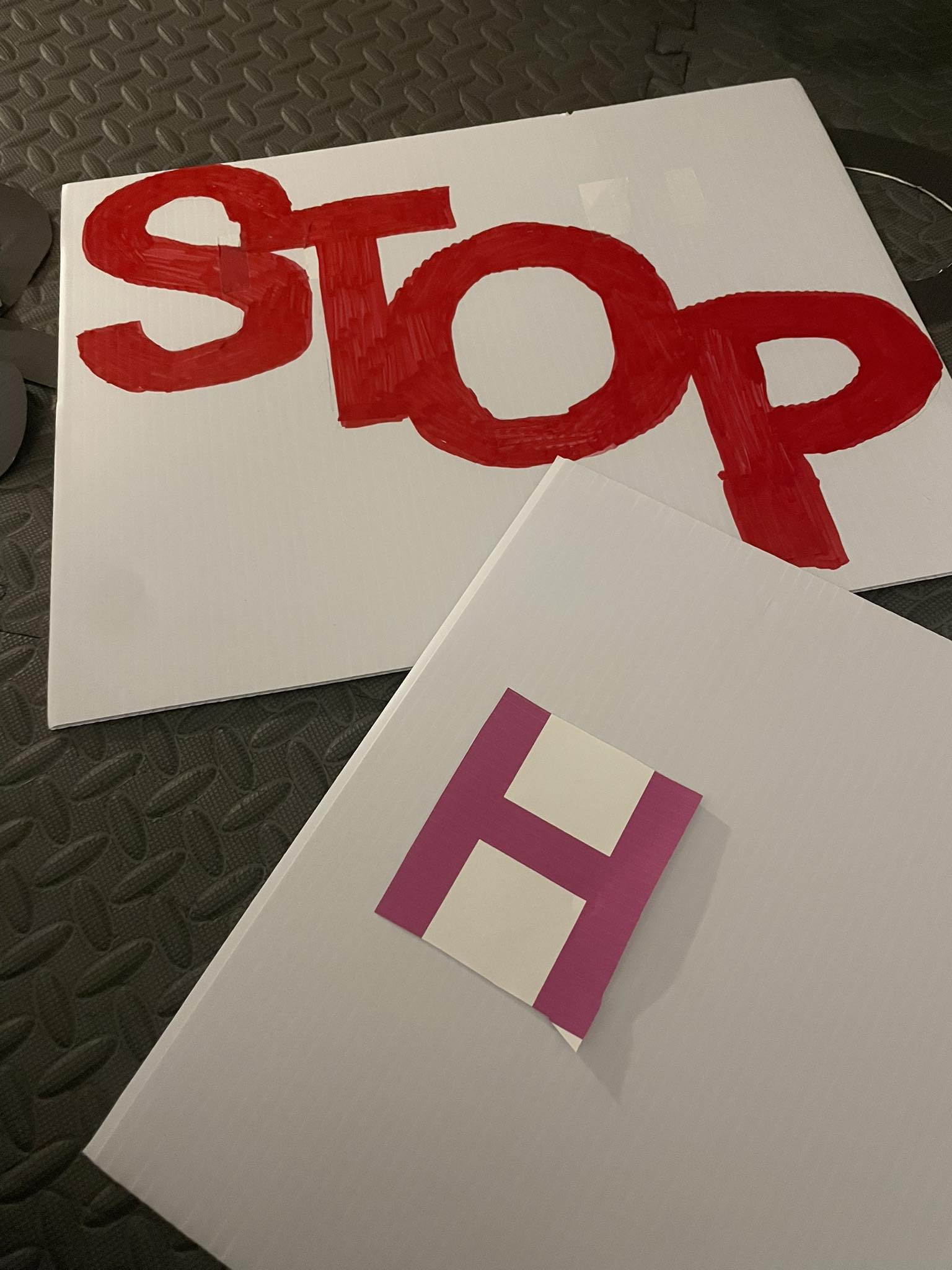 Working on protest signs! | Facebook