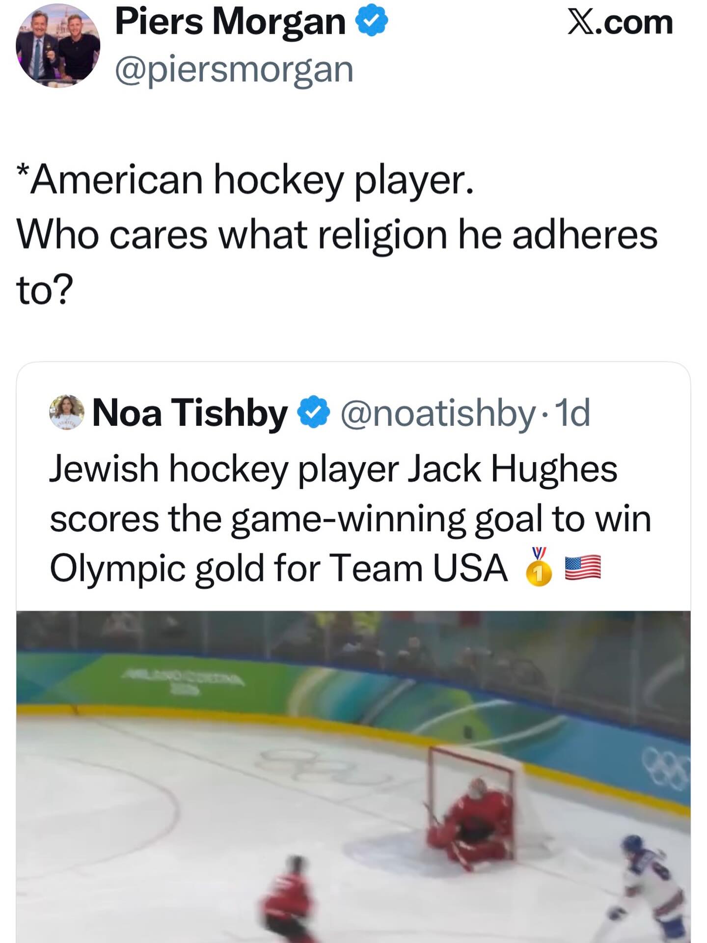 “Who cares what religion he adheres... - Micha Mitch Danzig | Facebook