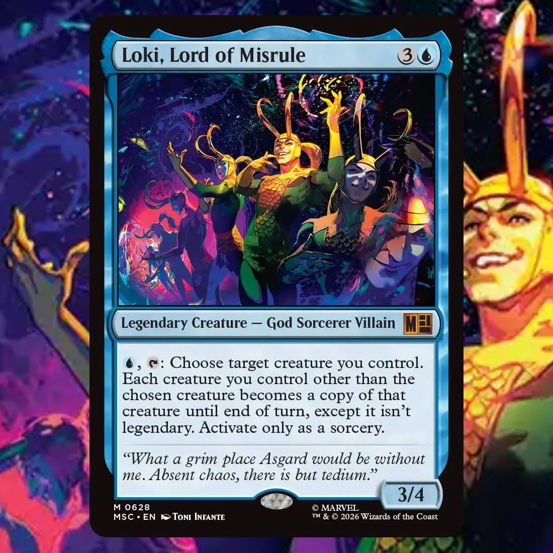 How does Loki, Lord of Misrule's ability work in Magic: The Gathering?