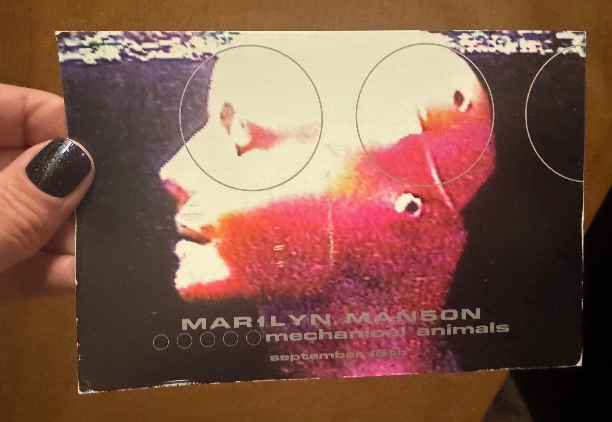 Rare Marilyn Manson 1999 Mechanical Animals Tour Poster Found at