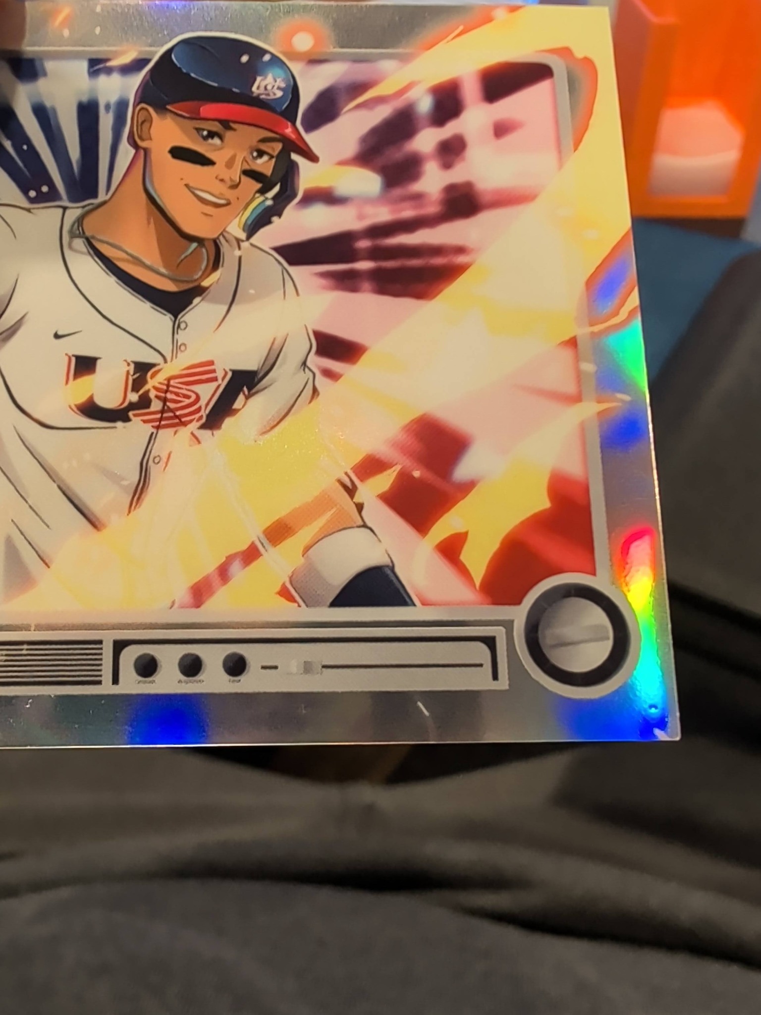 2026 Bowman Aaron Judge SSP Anime sports card with minor imperfection