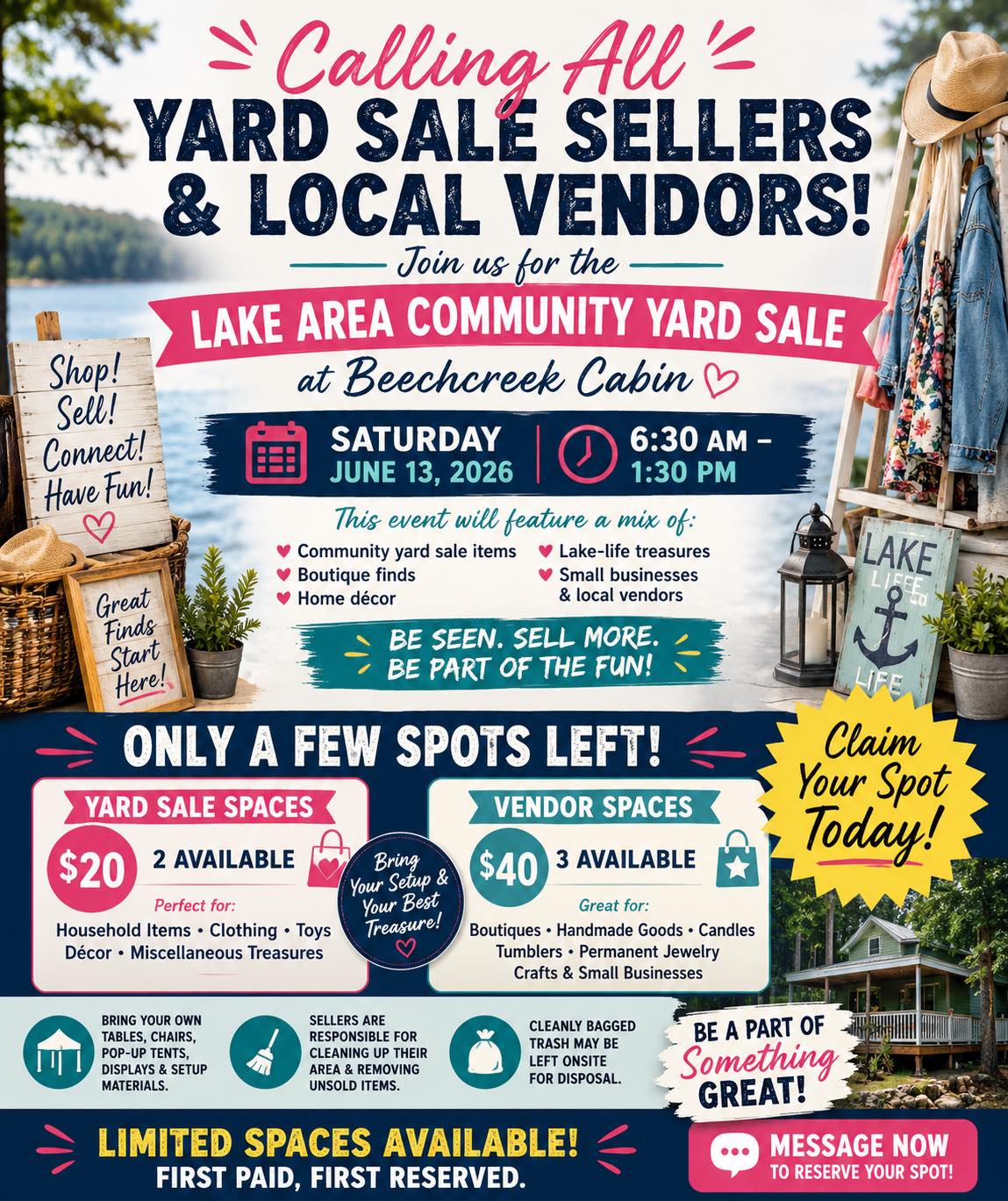 Kechi city wide garage sale on June 13th, 2026