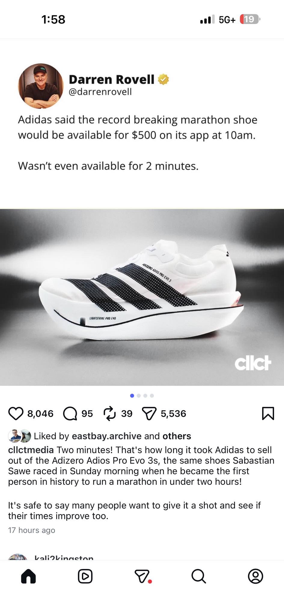 Adidas' Record-Breaking Marathon Sneakers Hit More Than $5K on