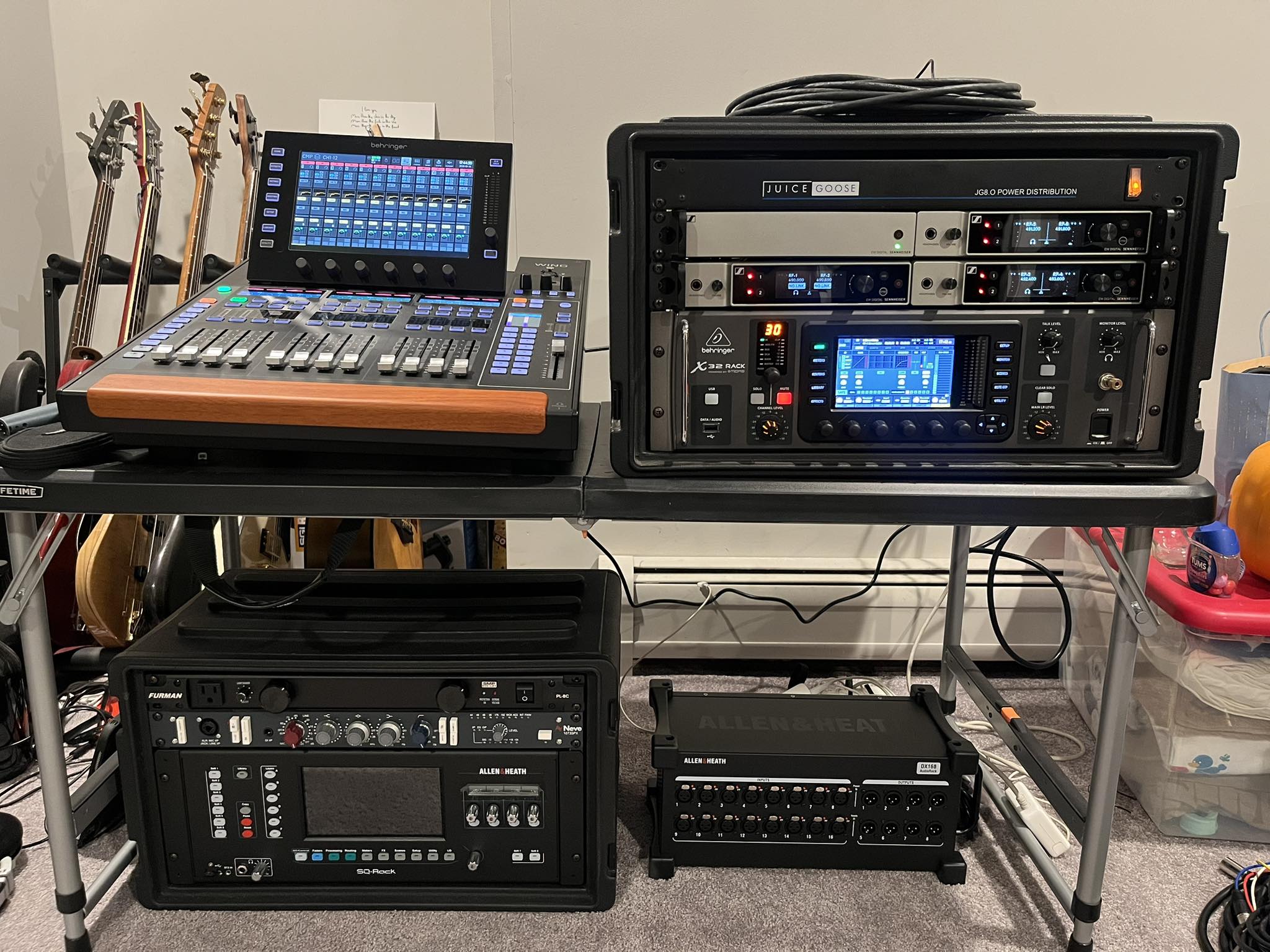 Using X32 as stage box for wireless mics