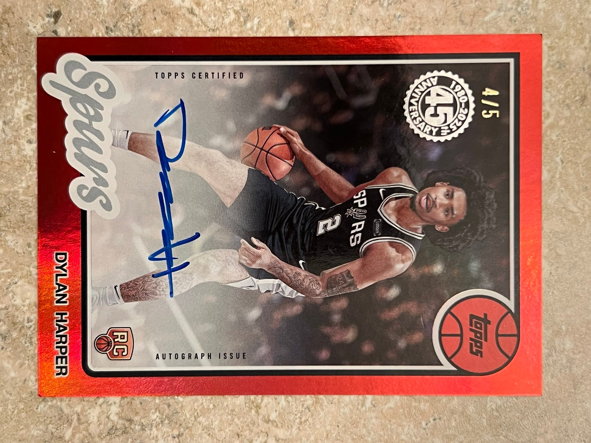 Dylan Harper auto rookie card found at local shop