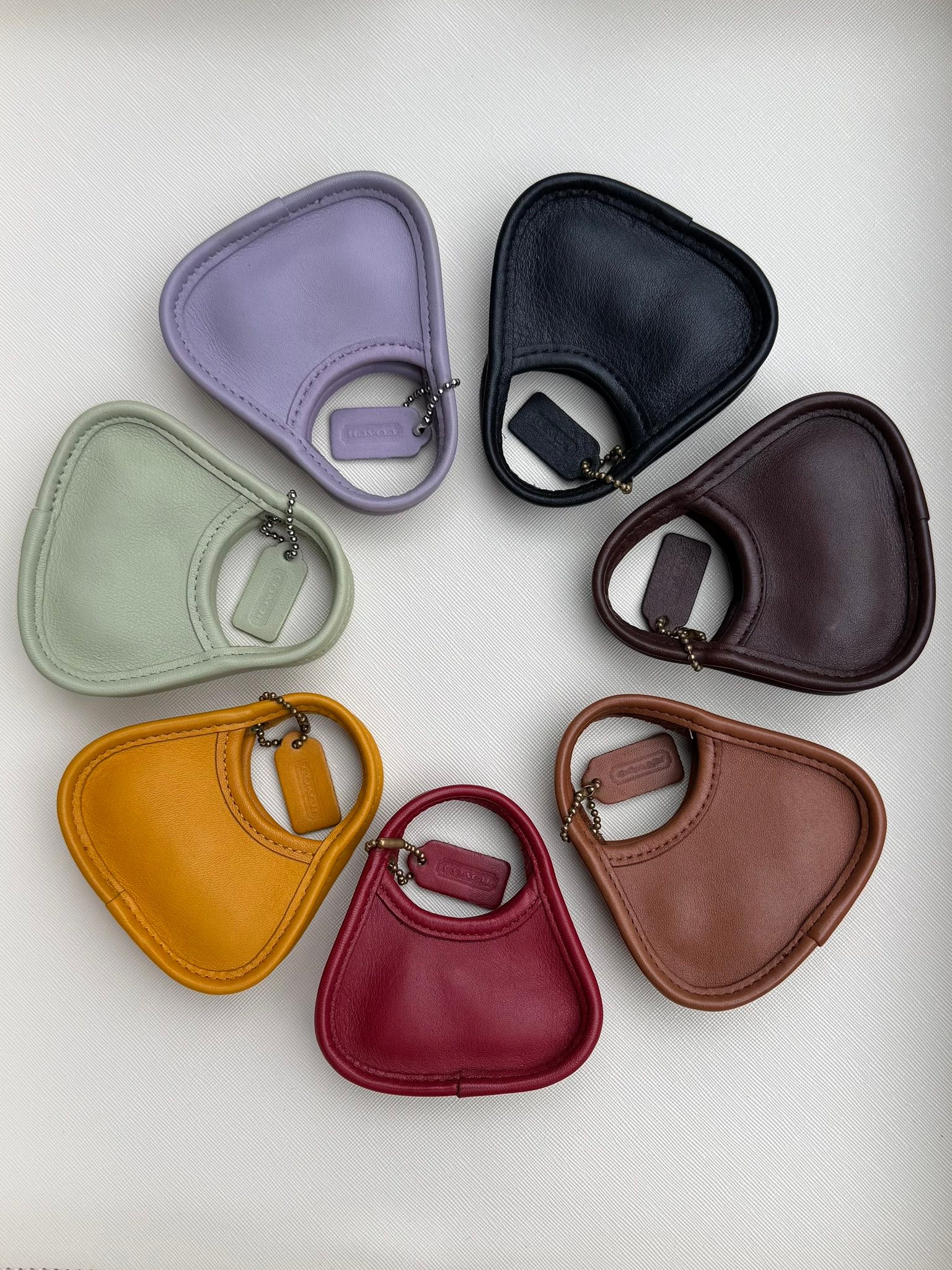Vintage Coach key fob collection from the late 90s