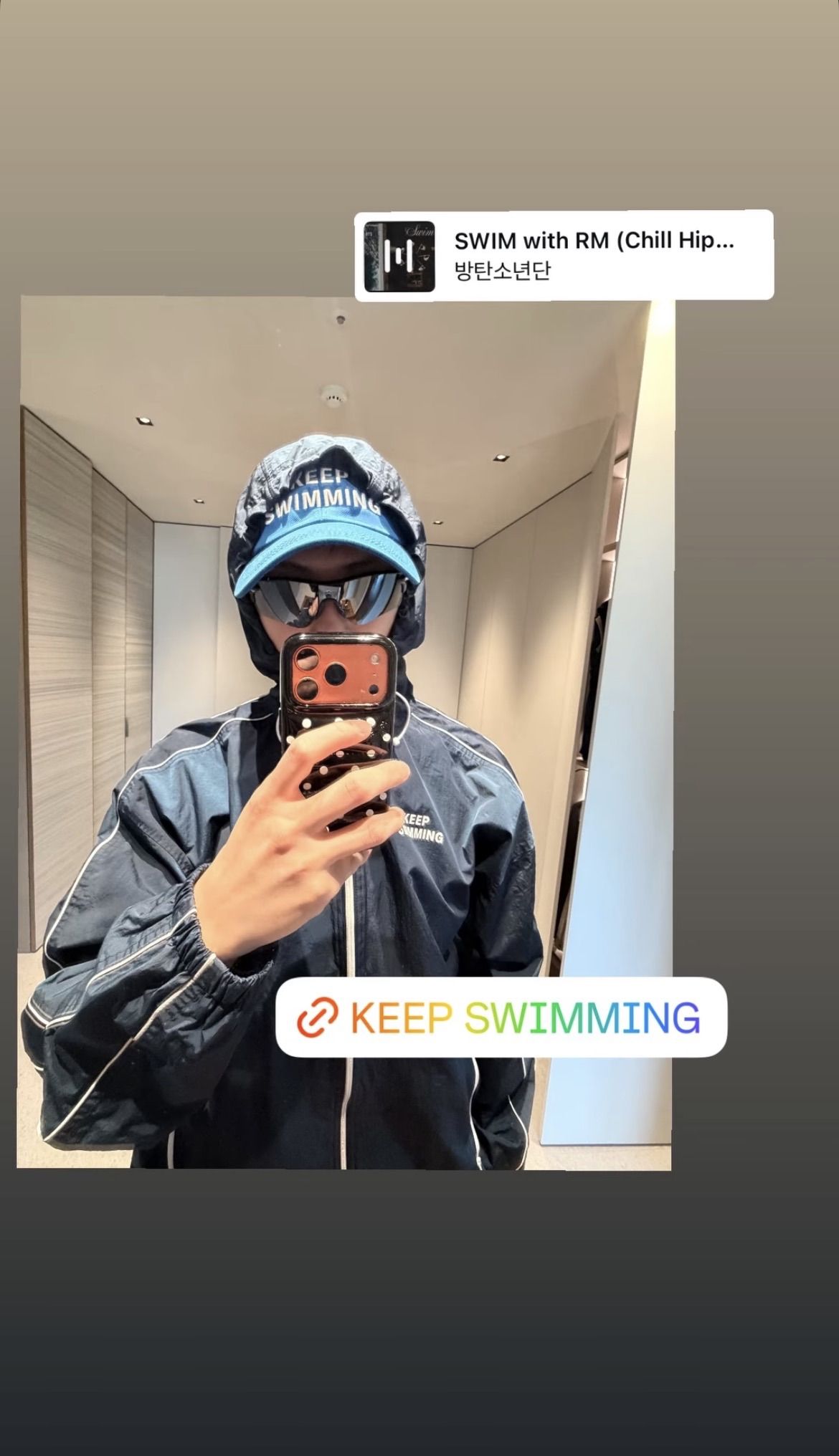Bts music and swim with rm