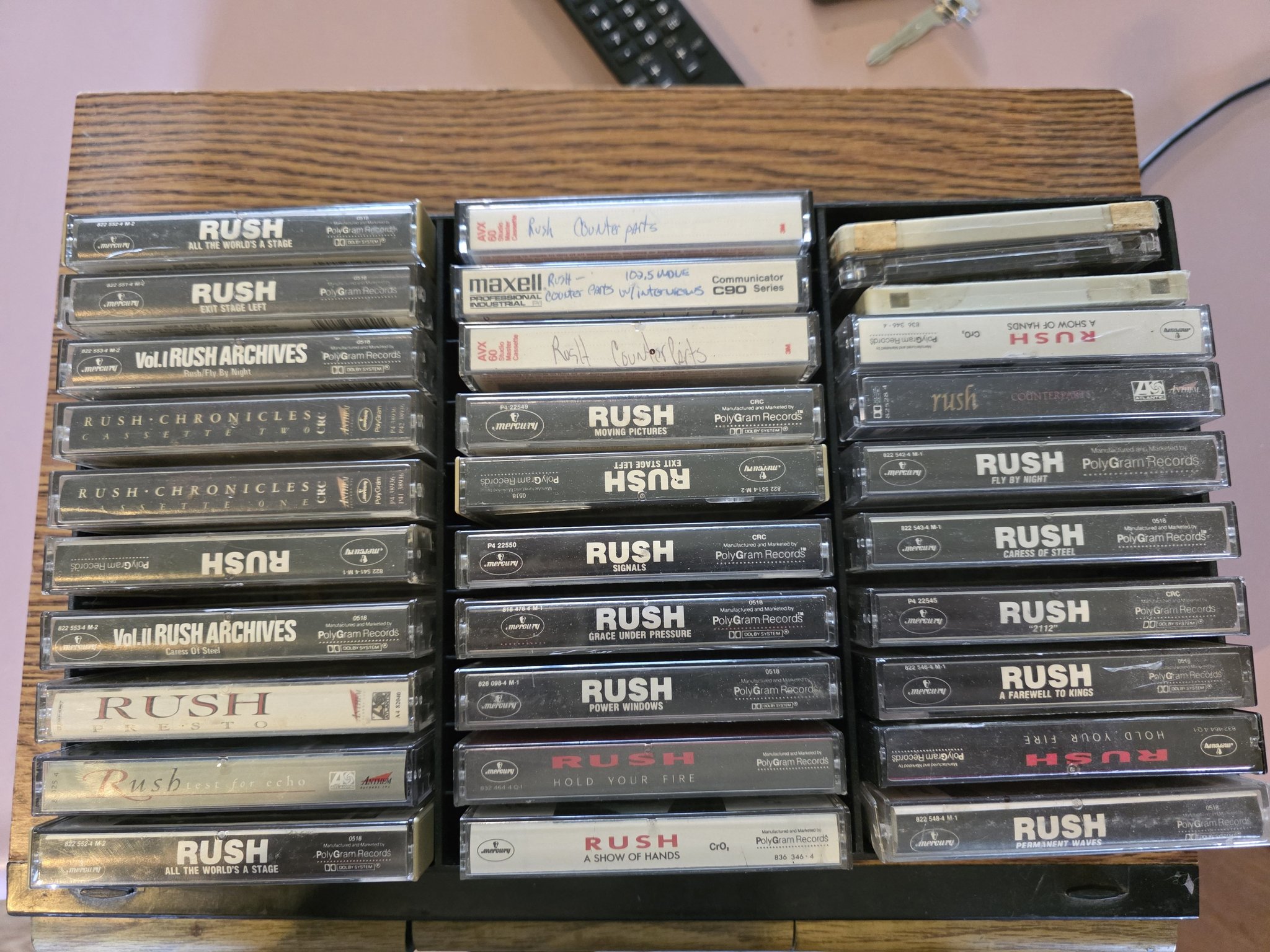 Rush fan shares collection of Sector CD box sets