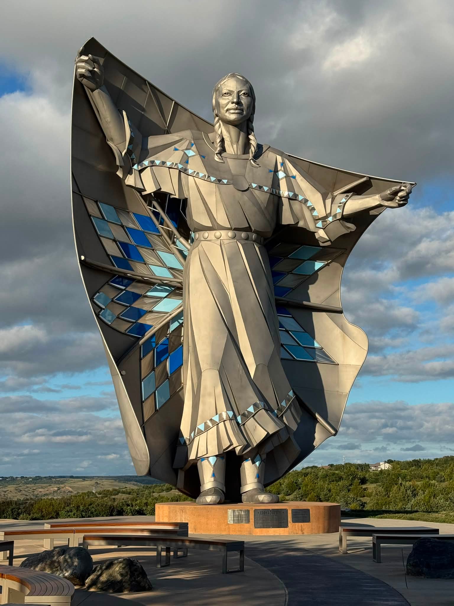South Dakota roadside attractions: Dignity Statue, Bearded Bison