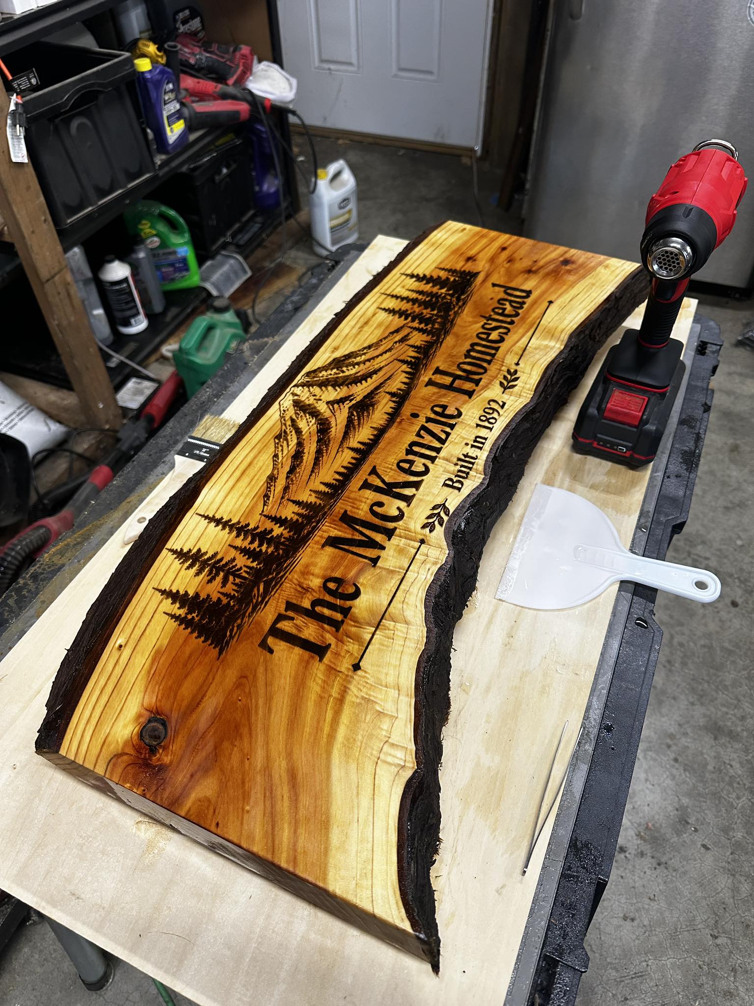 Laser engraving on Port Orford cedar with XTool P3 80W CO2