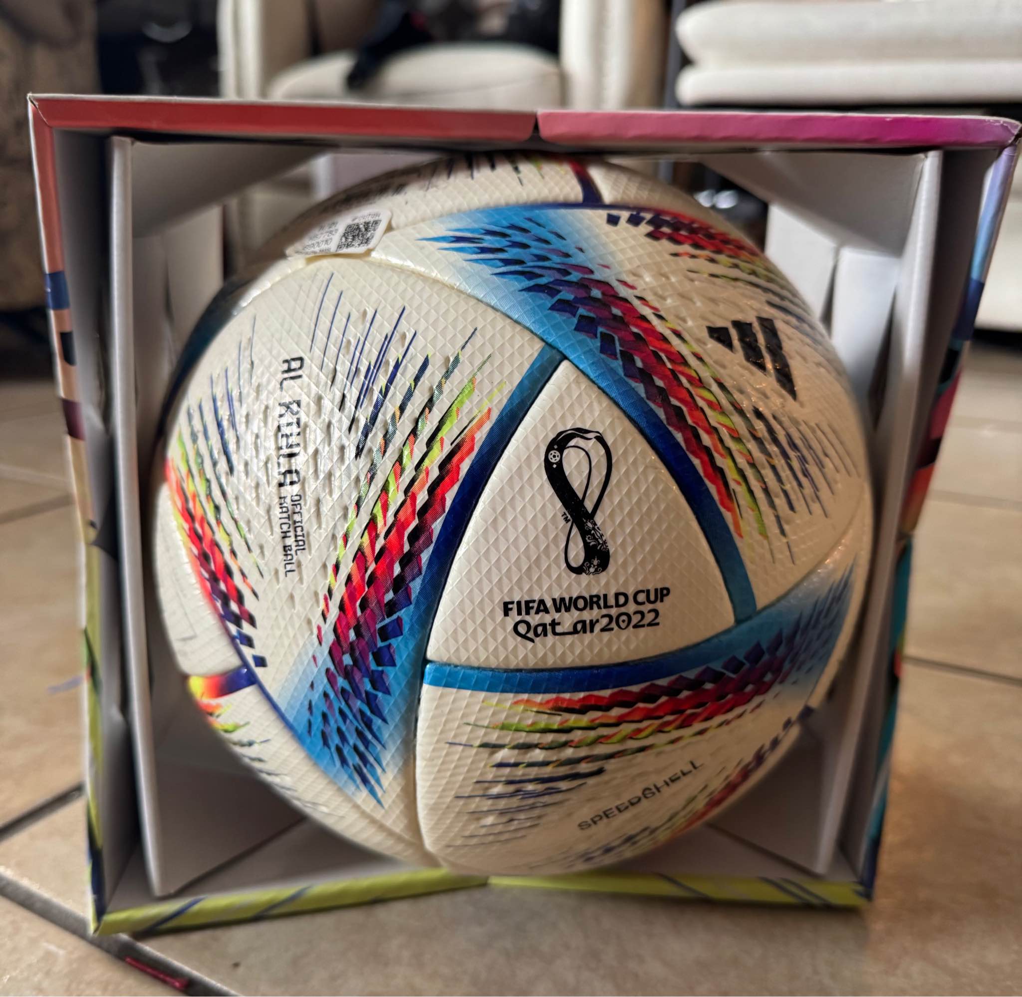 Mint condition and never pulled from box. OFFICIAL match ball from