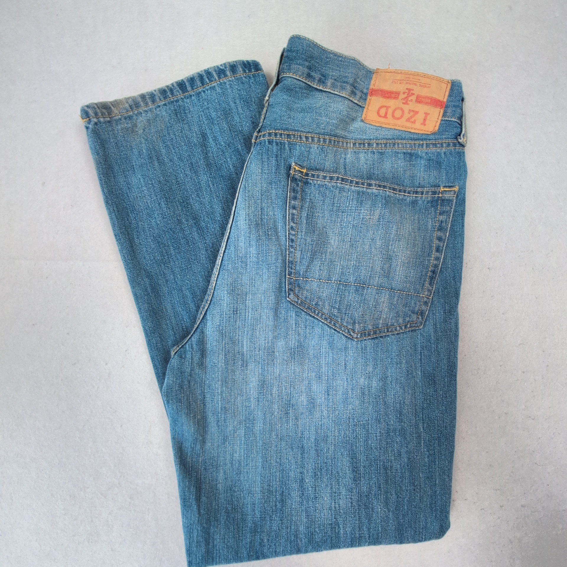 Is upside down logo patch on jeans intentional or mistake?