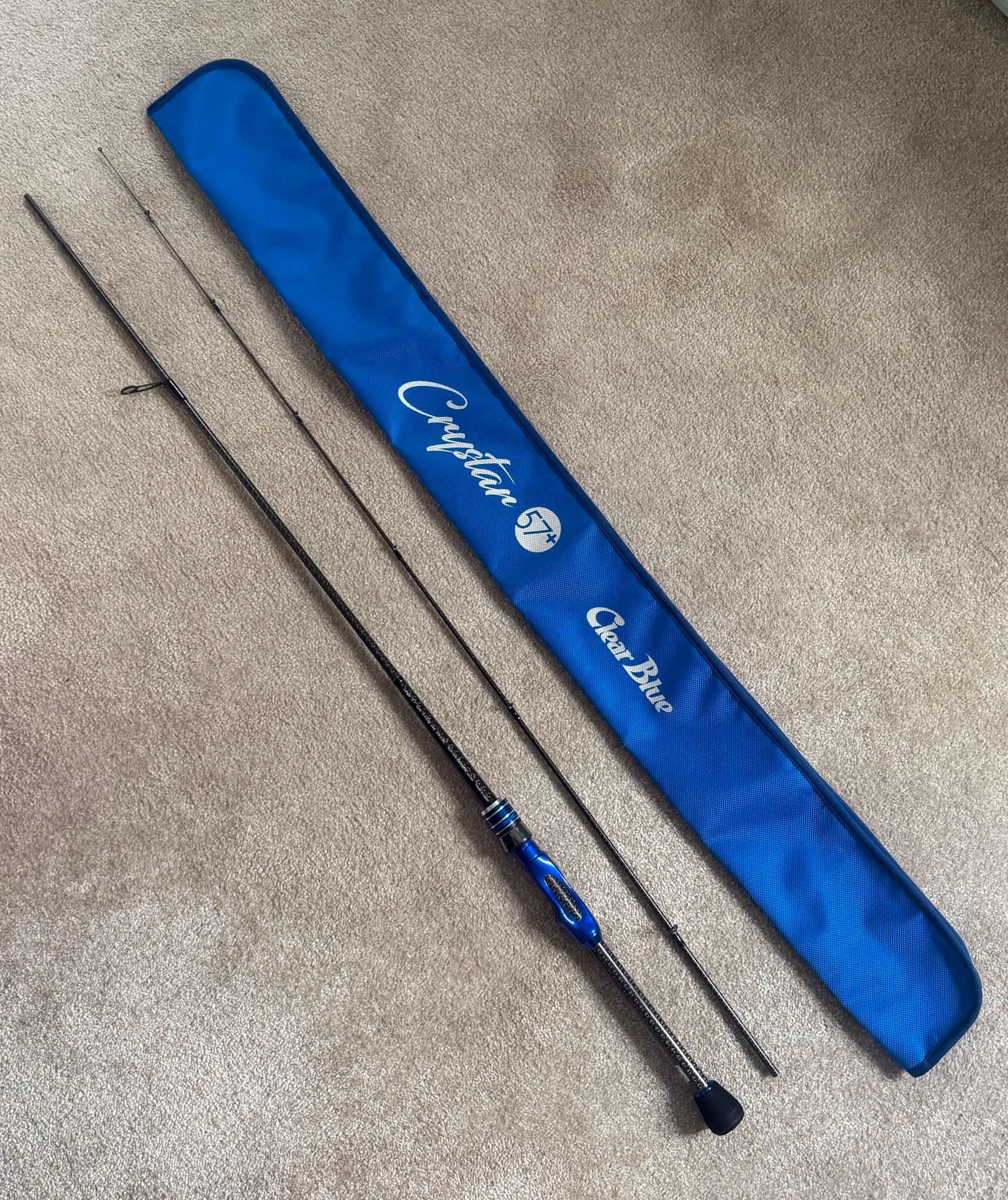 Clear Blue Crystar 57 ultralight fishing rod for sale
