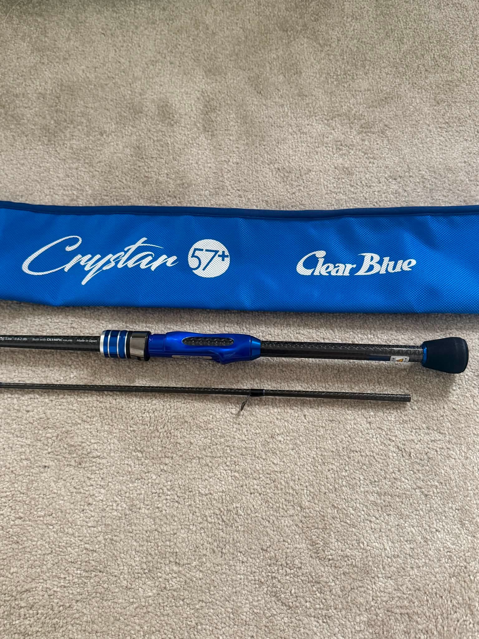 Clear Blue Crystar 57 ultralight fishing rod for sale