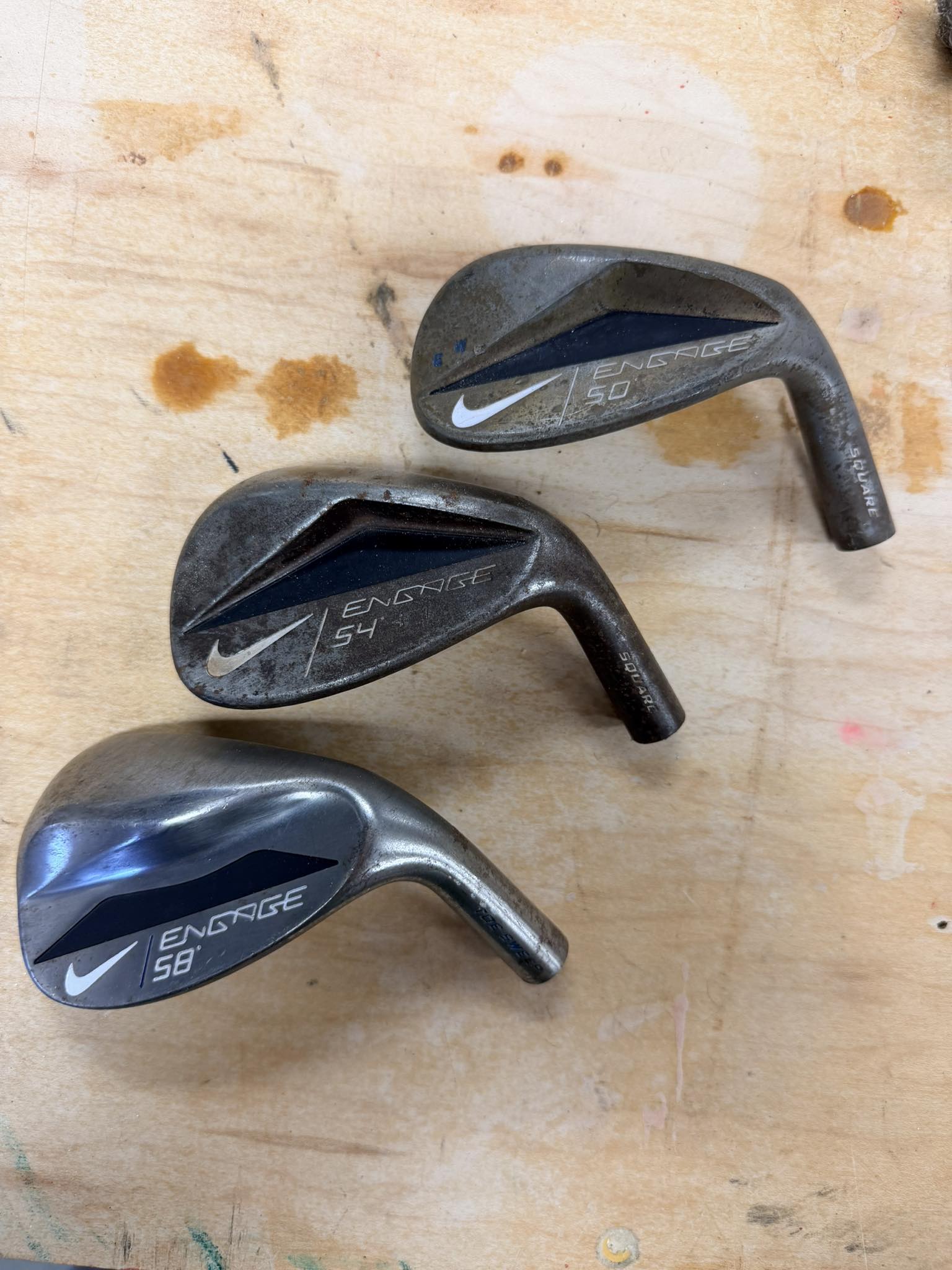 What to do with Nike Engage wedges for golf club build and repair?