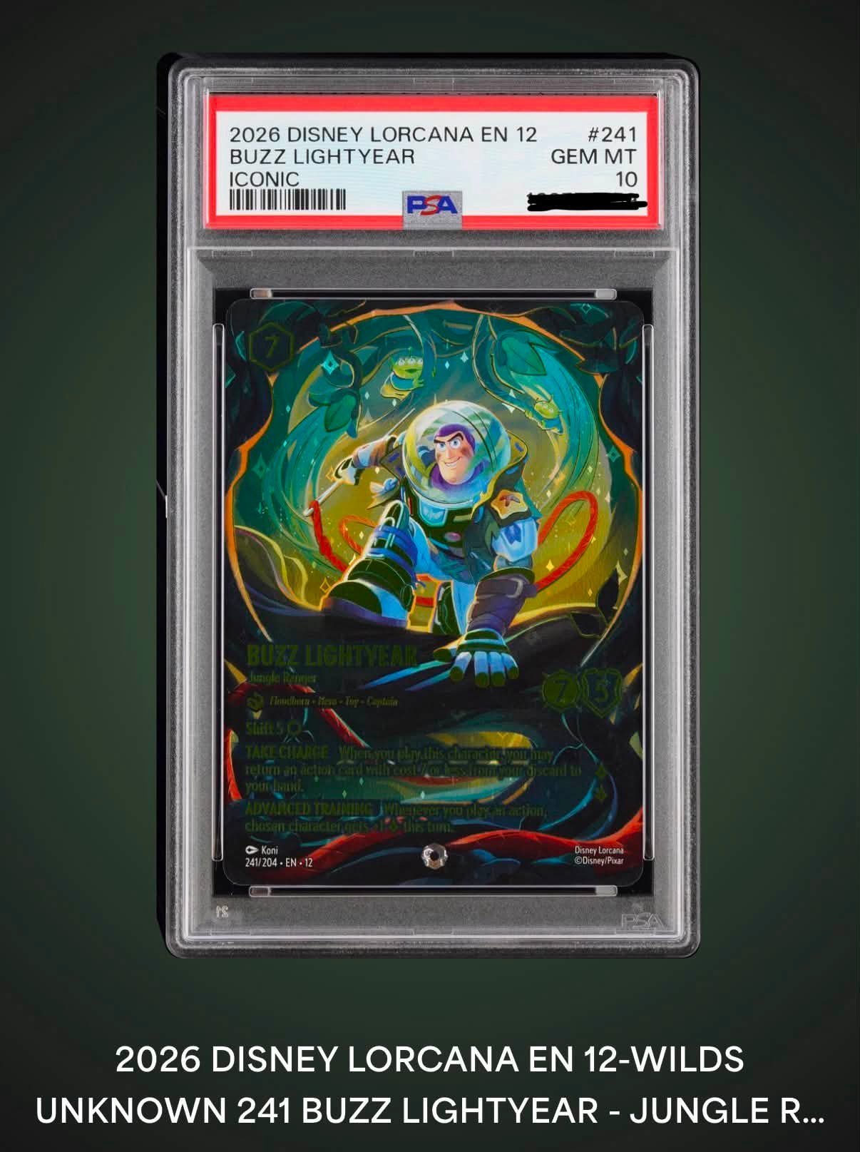Disney Lorcana Buzz Lightyear PSA 10 card for sale | Pell Lake, WI