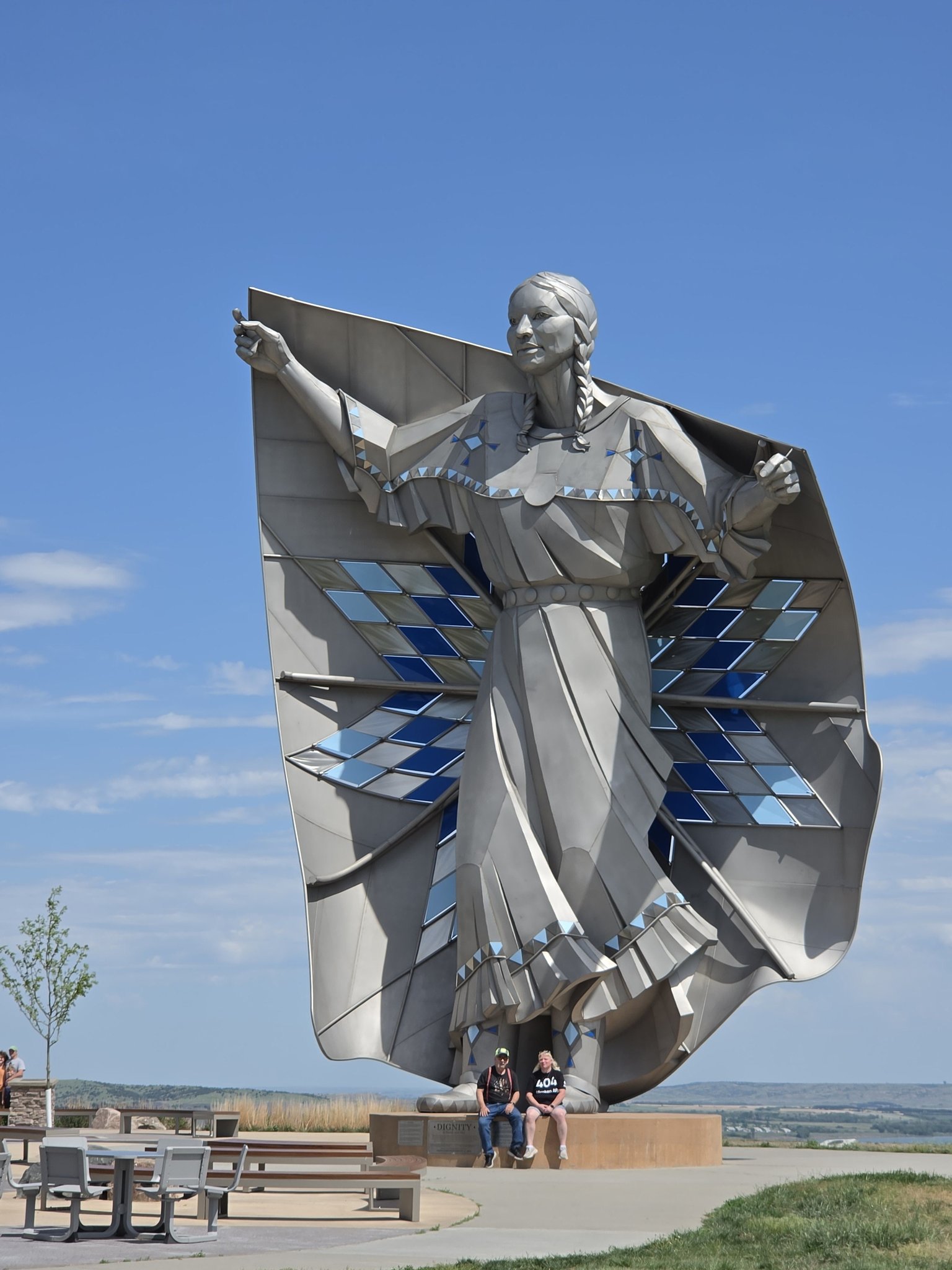 Beautiful statue named Dignity. Located on I-90 in South Dakota at